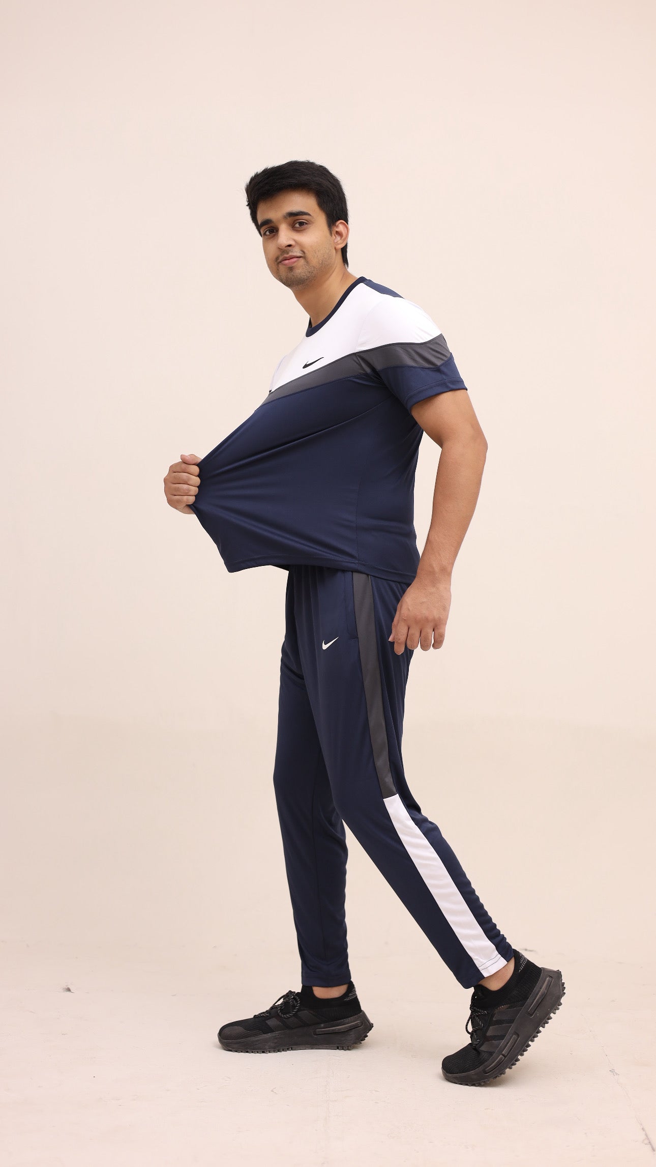 Nik Tri-Color Navy Summer Tracksuit