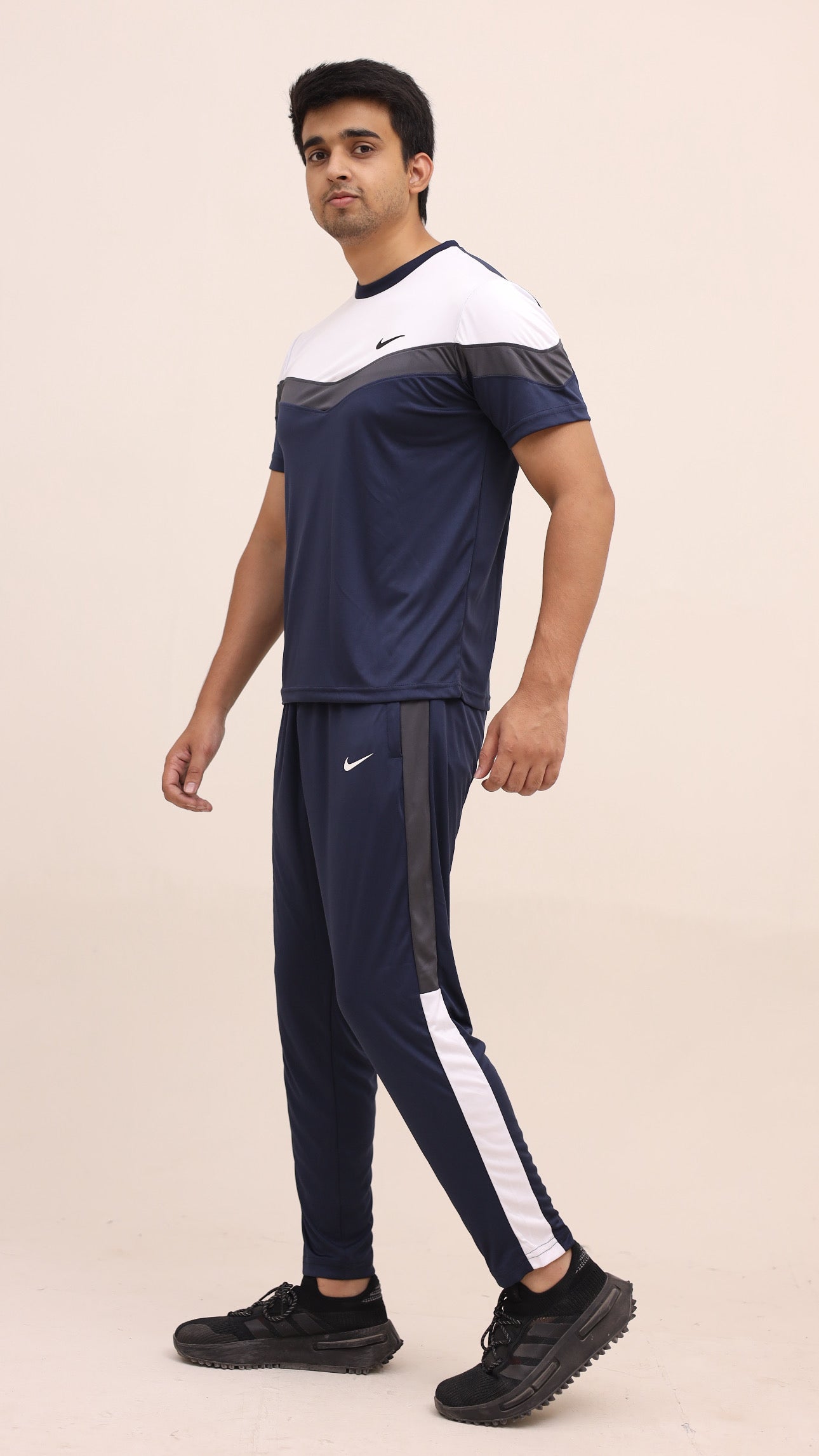 Nik Tri-Color Navy Summer Tracksuit