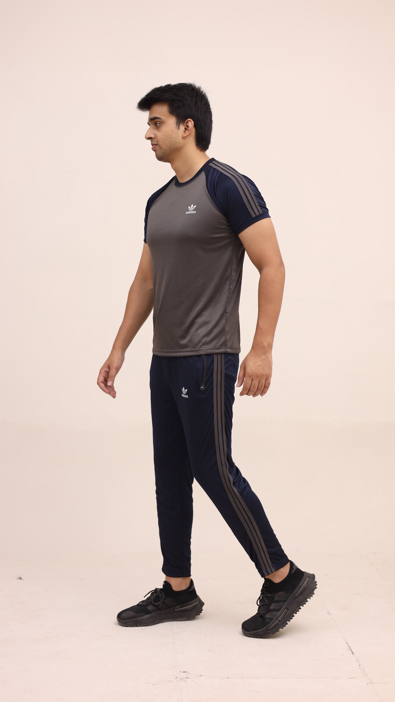 Adi Grey Navy Summer Tracksuit
