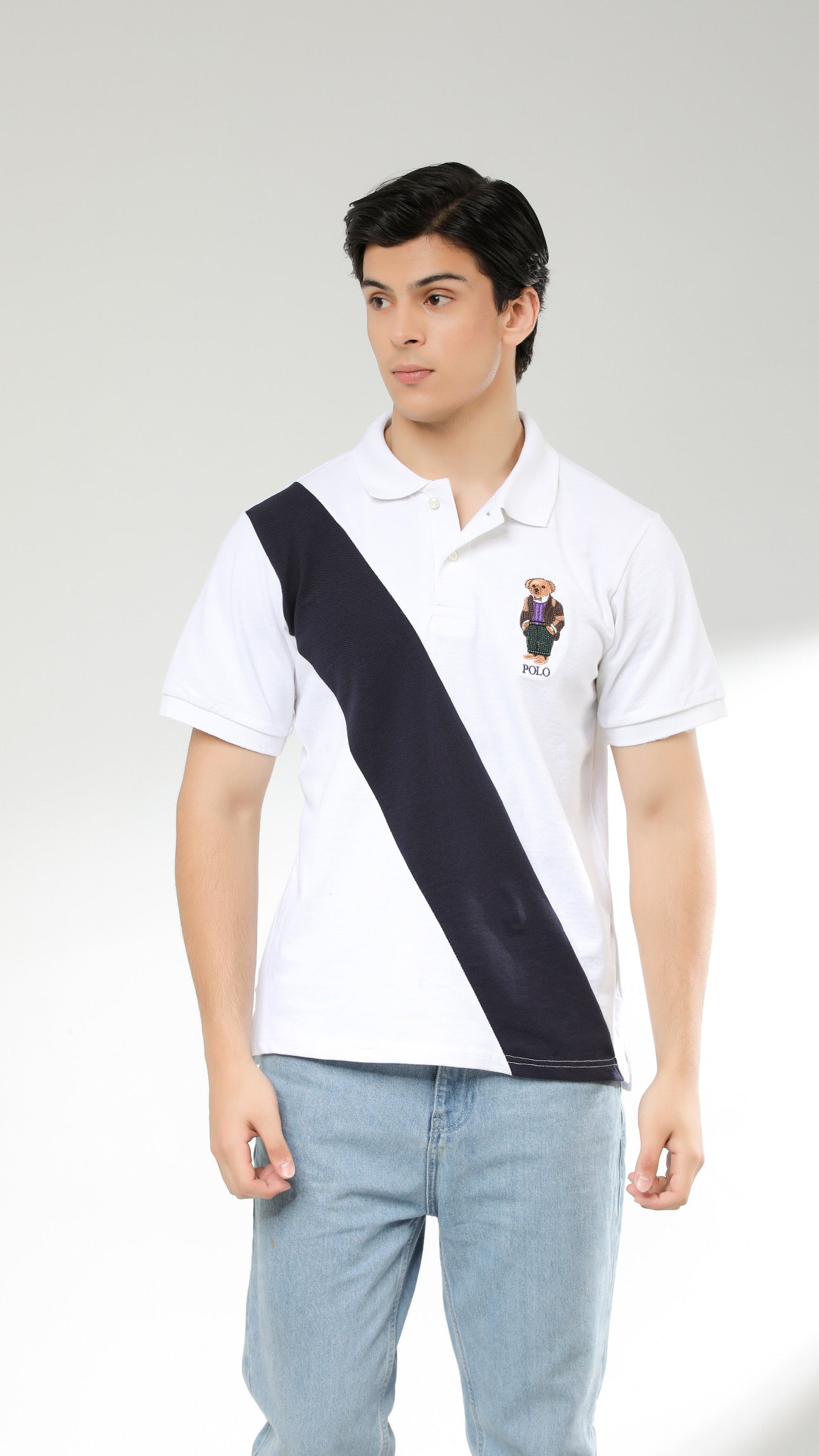 RL Bear Premium Polo / WHITE