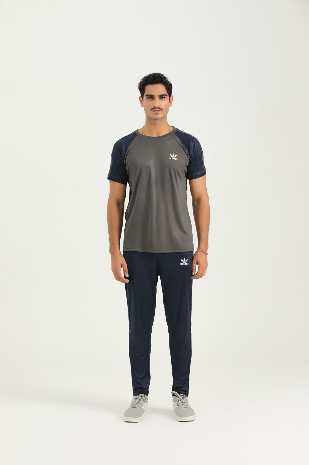 Adi Grey Navy Summer Tracksuit