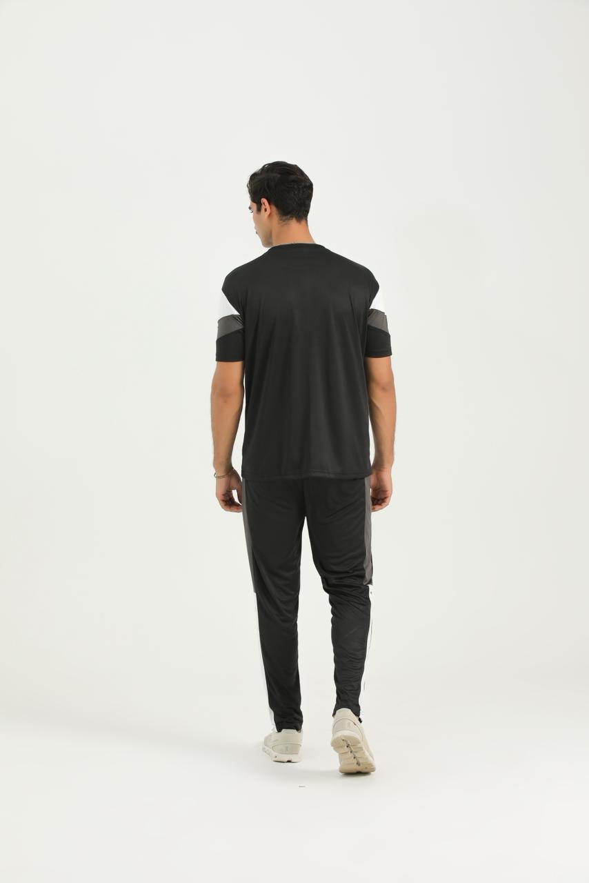 Nik Tri-Color Black Summer Tracksuit