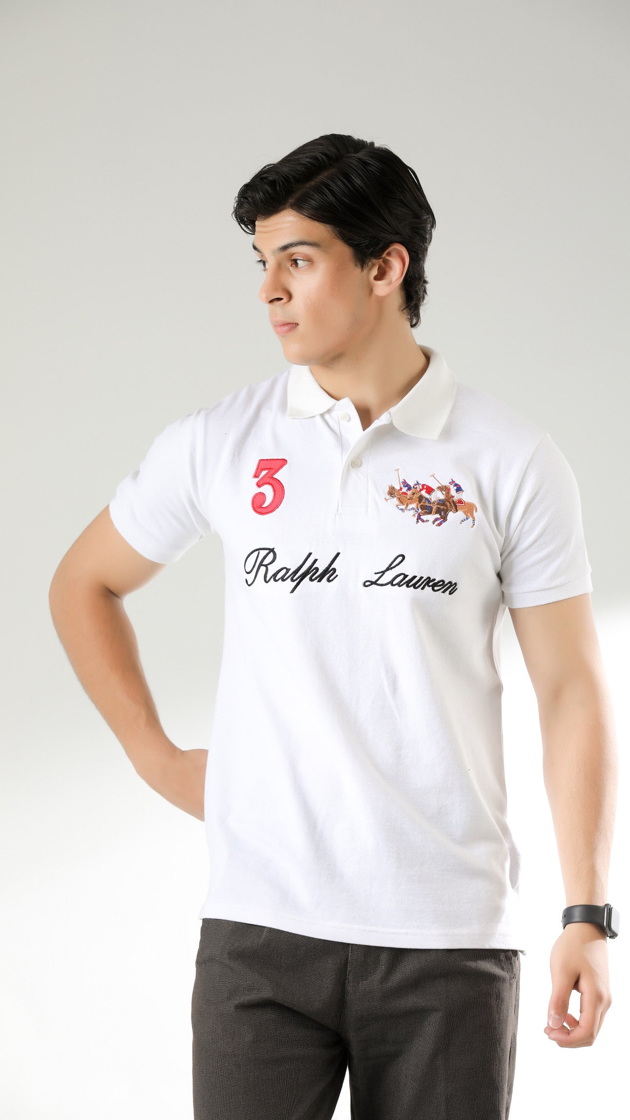 RL 3 Premium Polo White