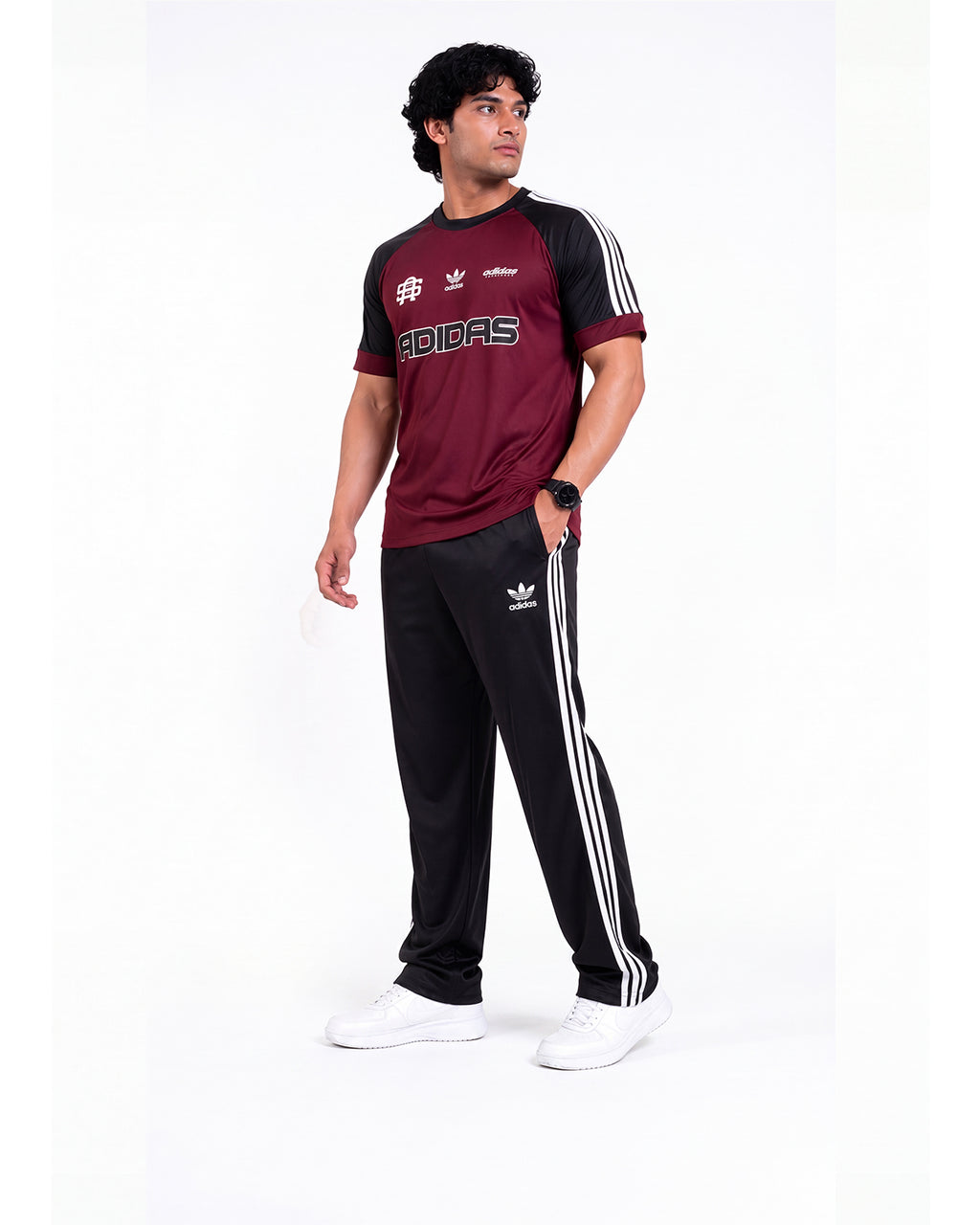 Adi Mehroon Black S26 Tracksuit-Summer