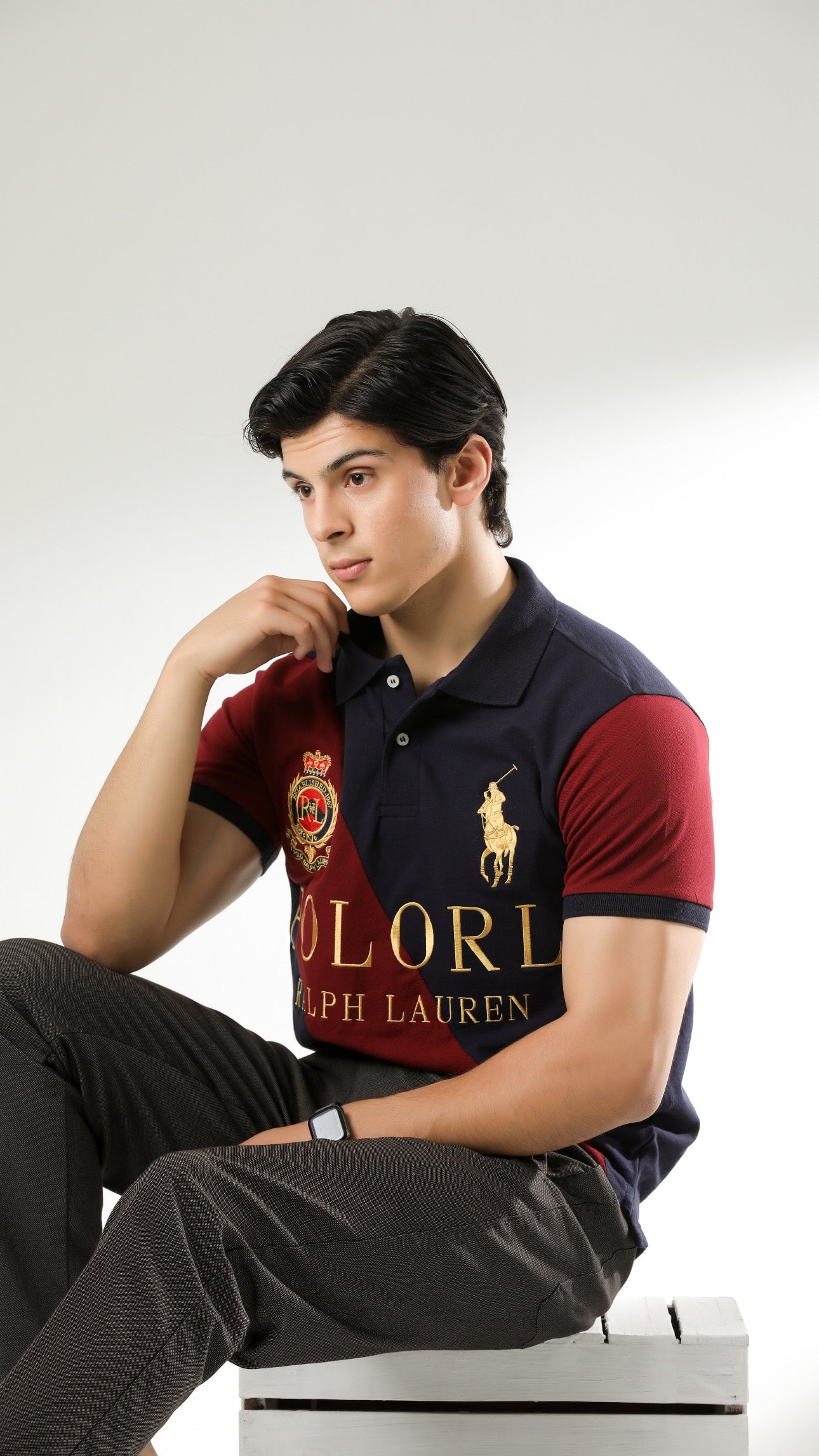 RL Imported Polo Navy Mehroon