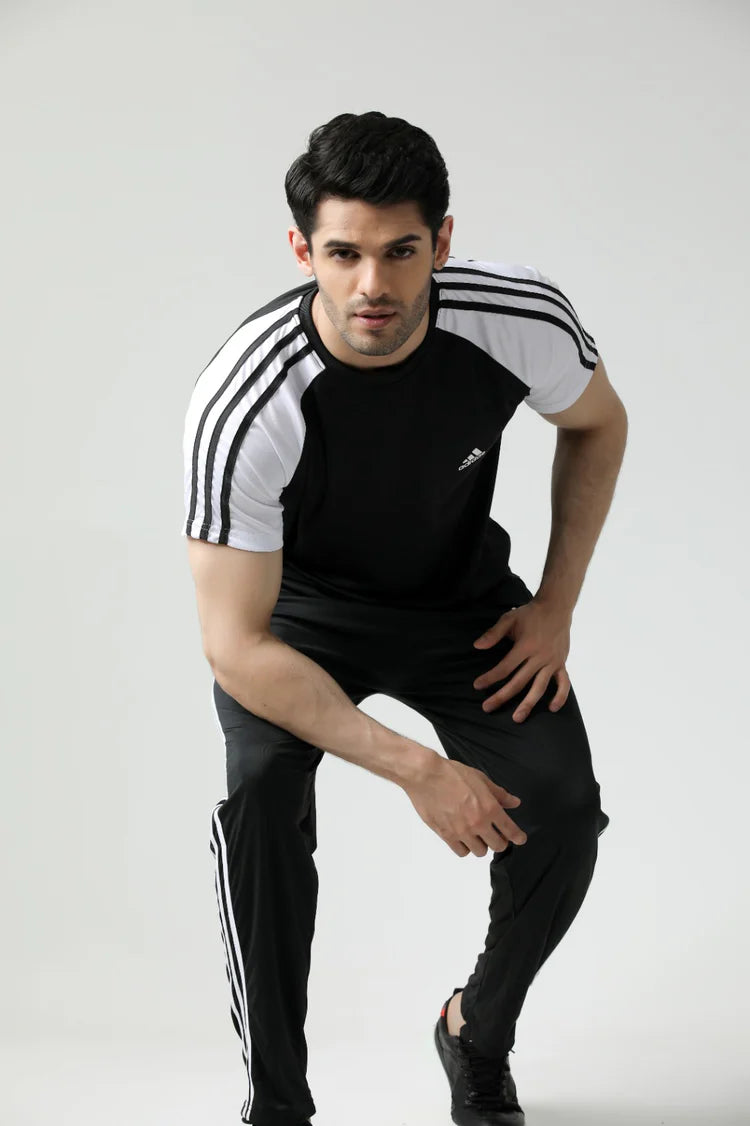 Adi Black White Tracksuit - Summer