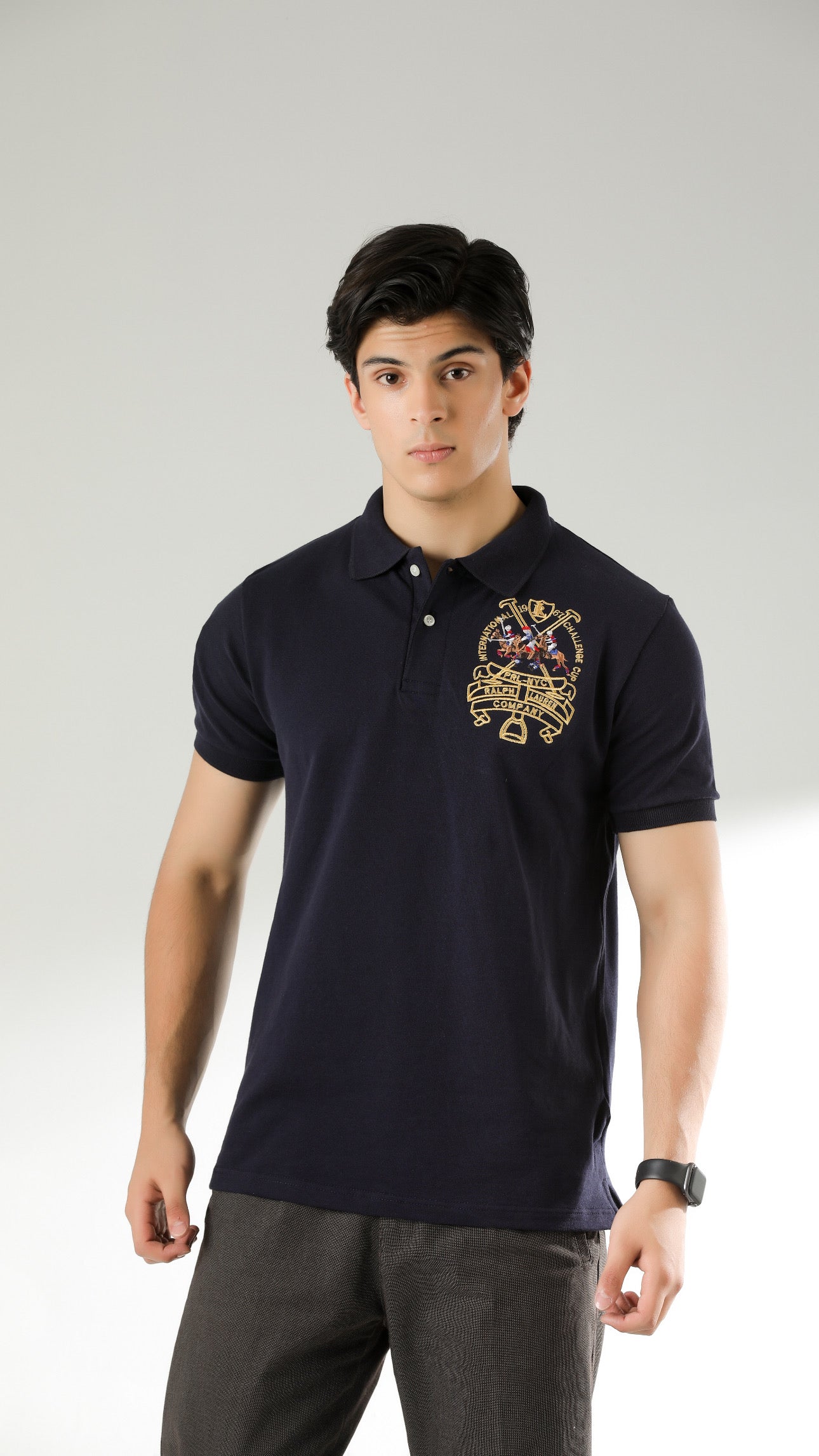 RL Tri Premium Polo Navy