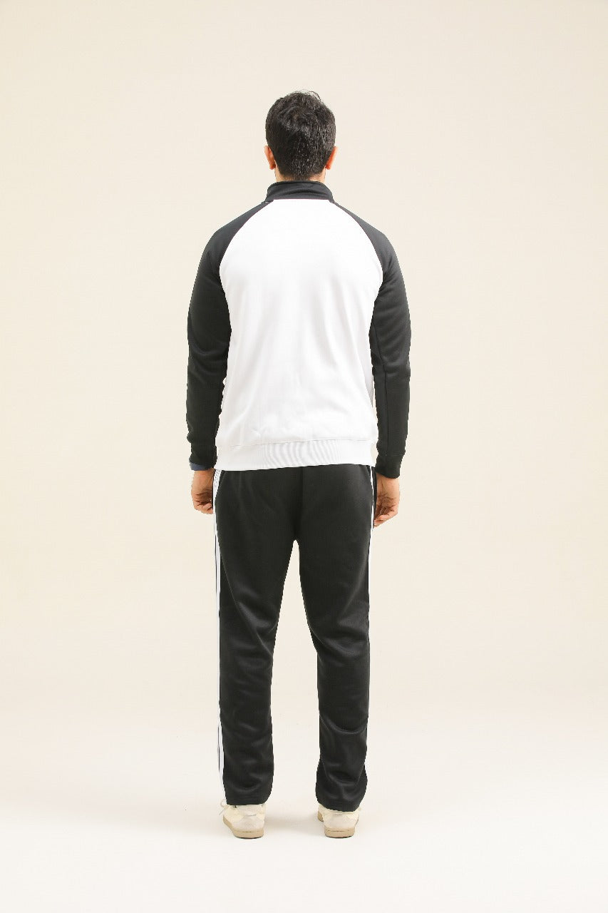 Adi Premium Tracksuit-White Black