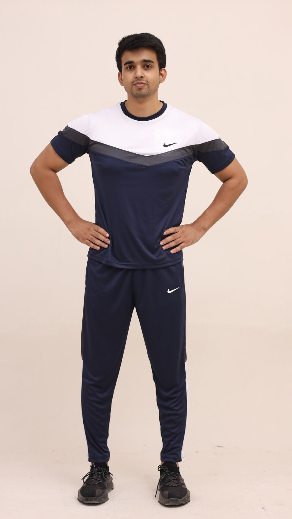 Nik Tri-Color Navy Summer Tracksuit
