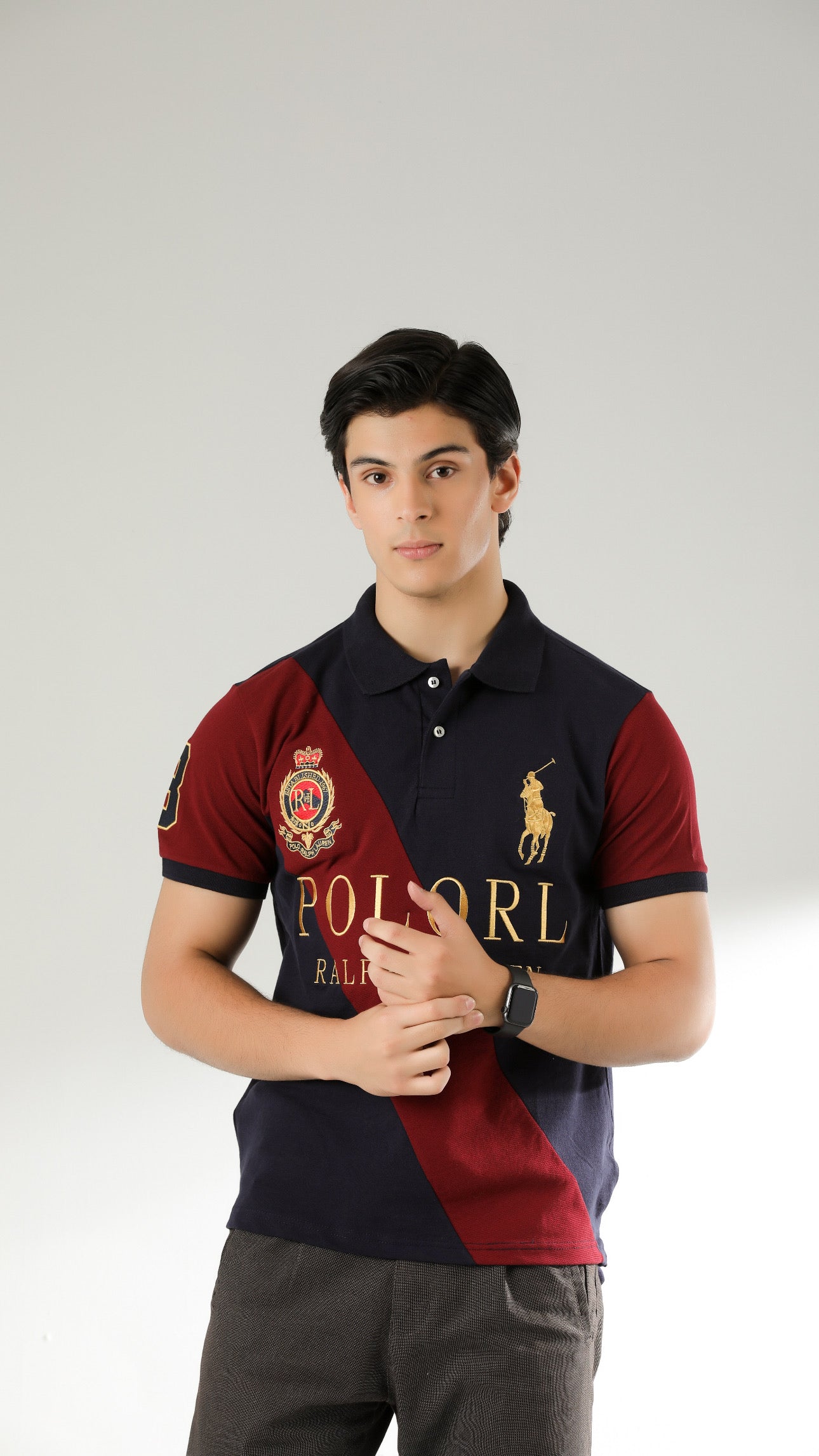 RL Imported Polo Navy Mehroon