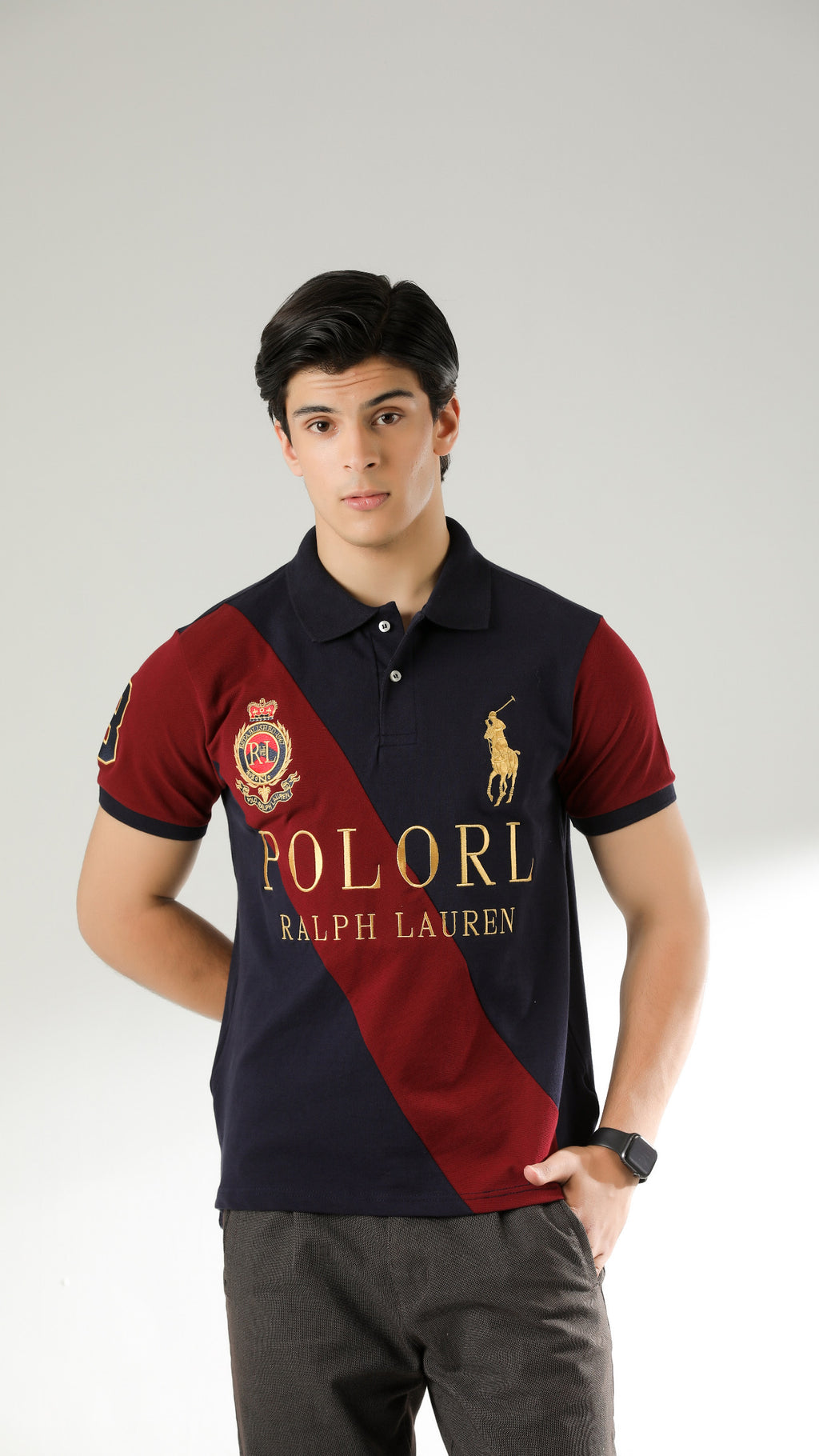 RL Imported Polo Navy Mehroon