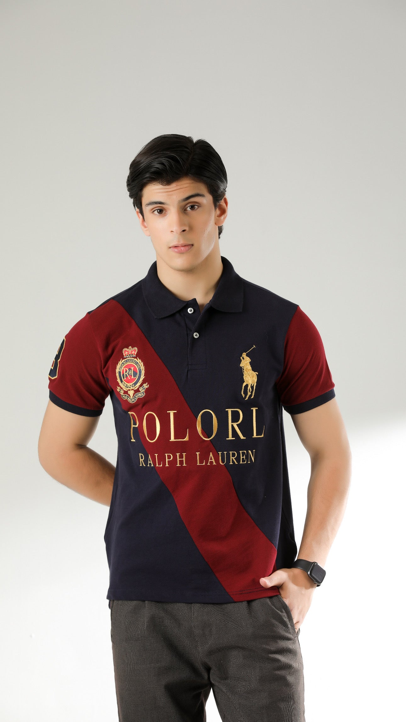 RL Imported Polo Navy Mehroon
