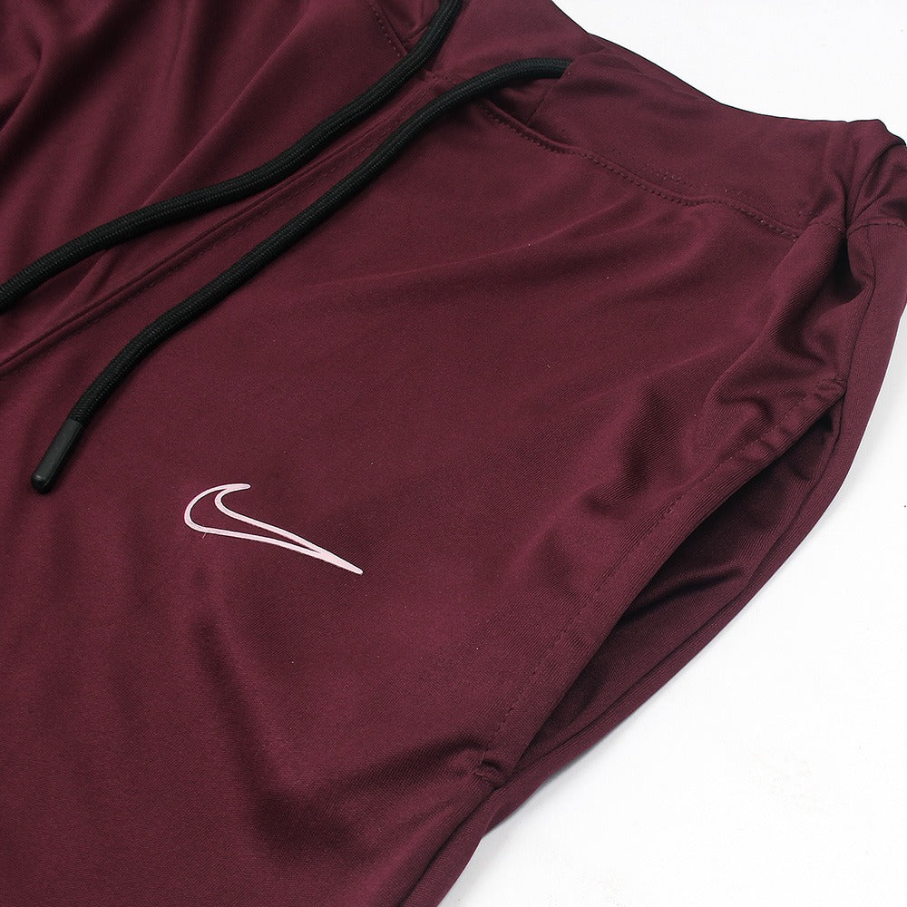 Nik Mehroon White Tracksuit - Kids