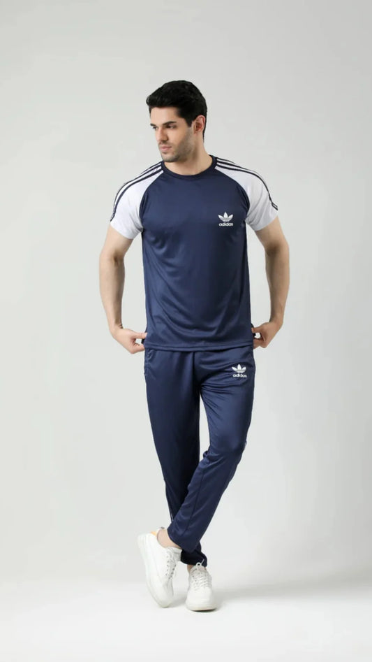 Adi Navy White Tracksuit - Summer