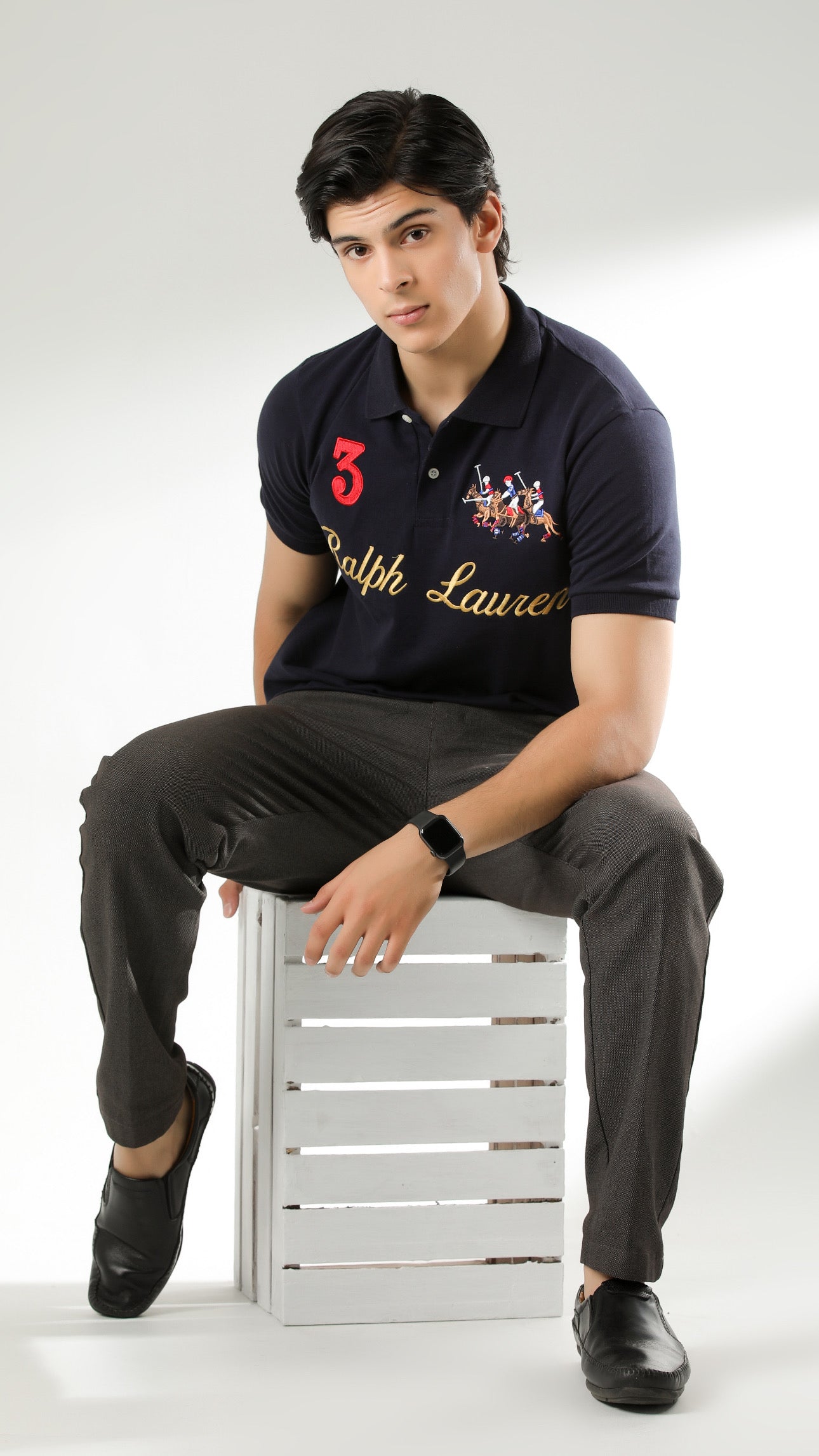 RL 3 Premium Polo Navy