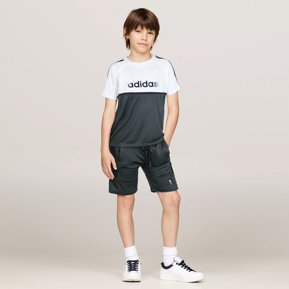 Adi White Grey Tracksuit - Kids