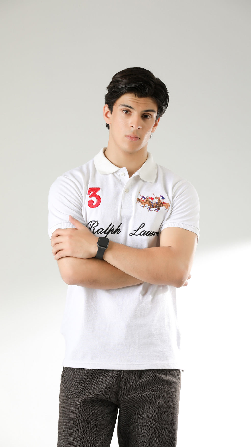 RL 3 Premium Polo White