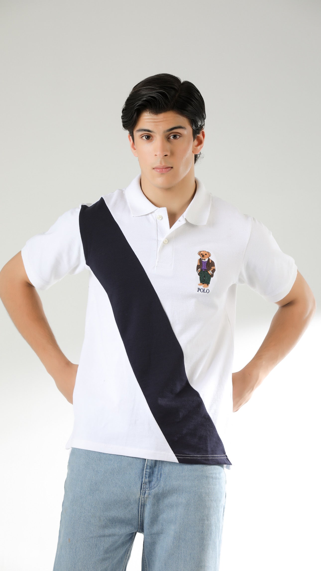 RL Bear Premium Polo / WHITE
