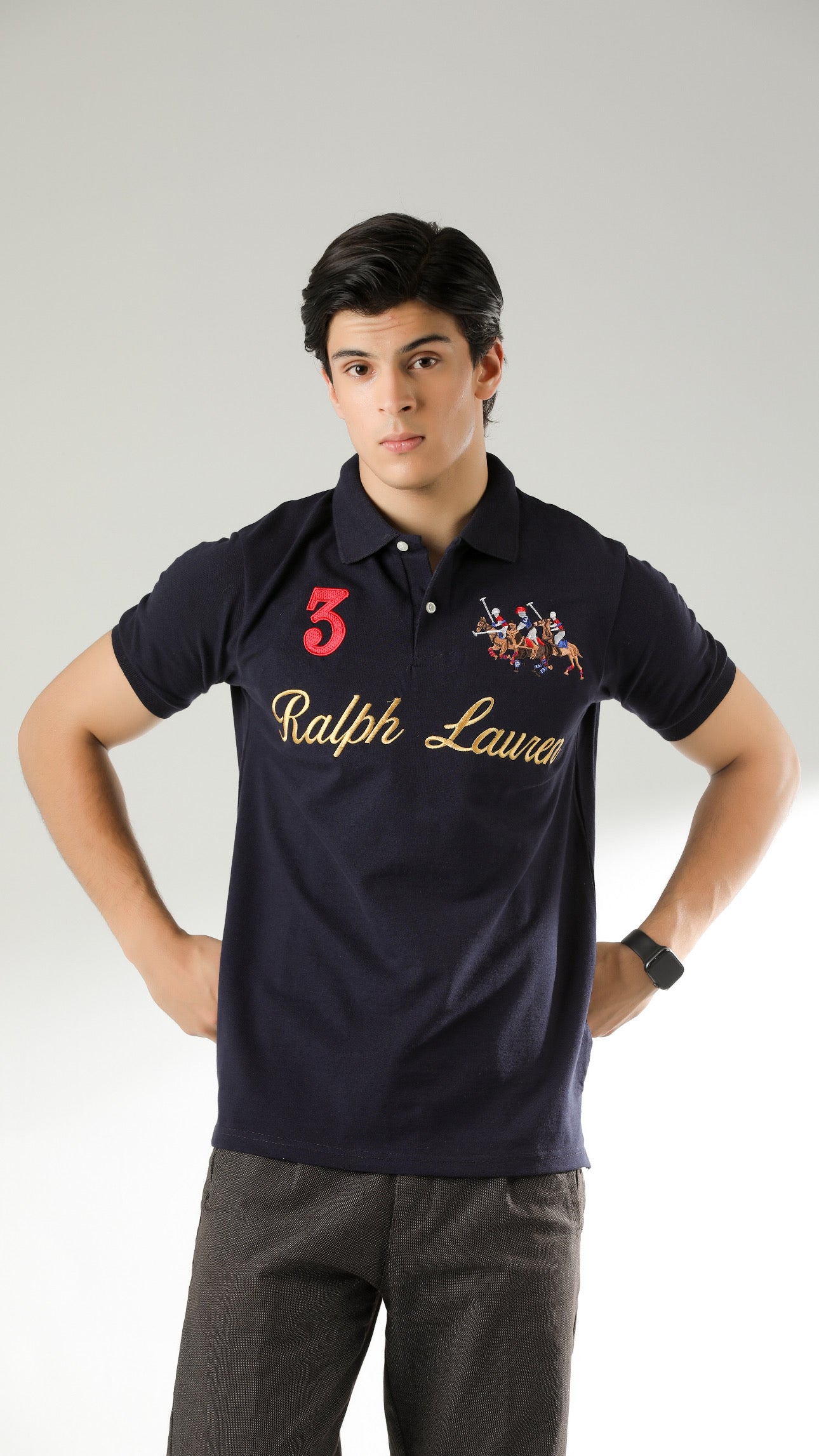 RL 3 Premium Polo Navy