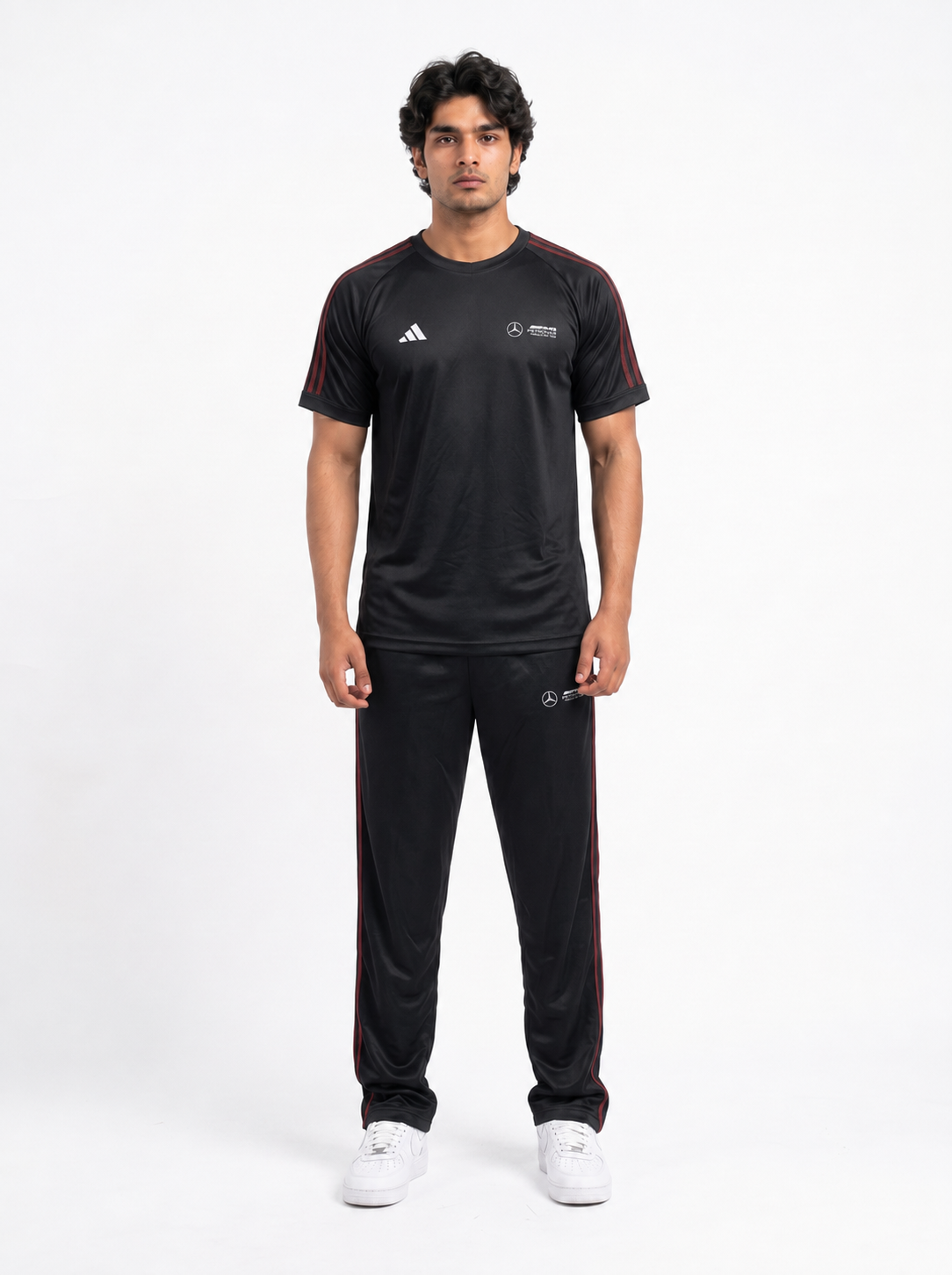 Adi AMG Black Mehroon S26 Tracksuit-Summer