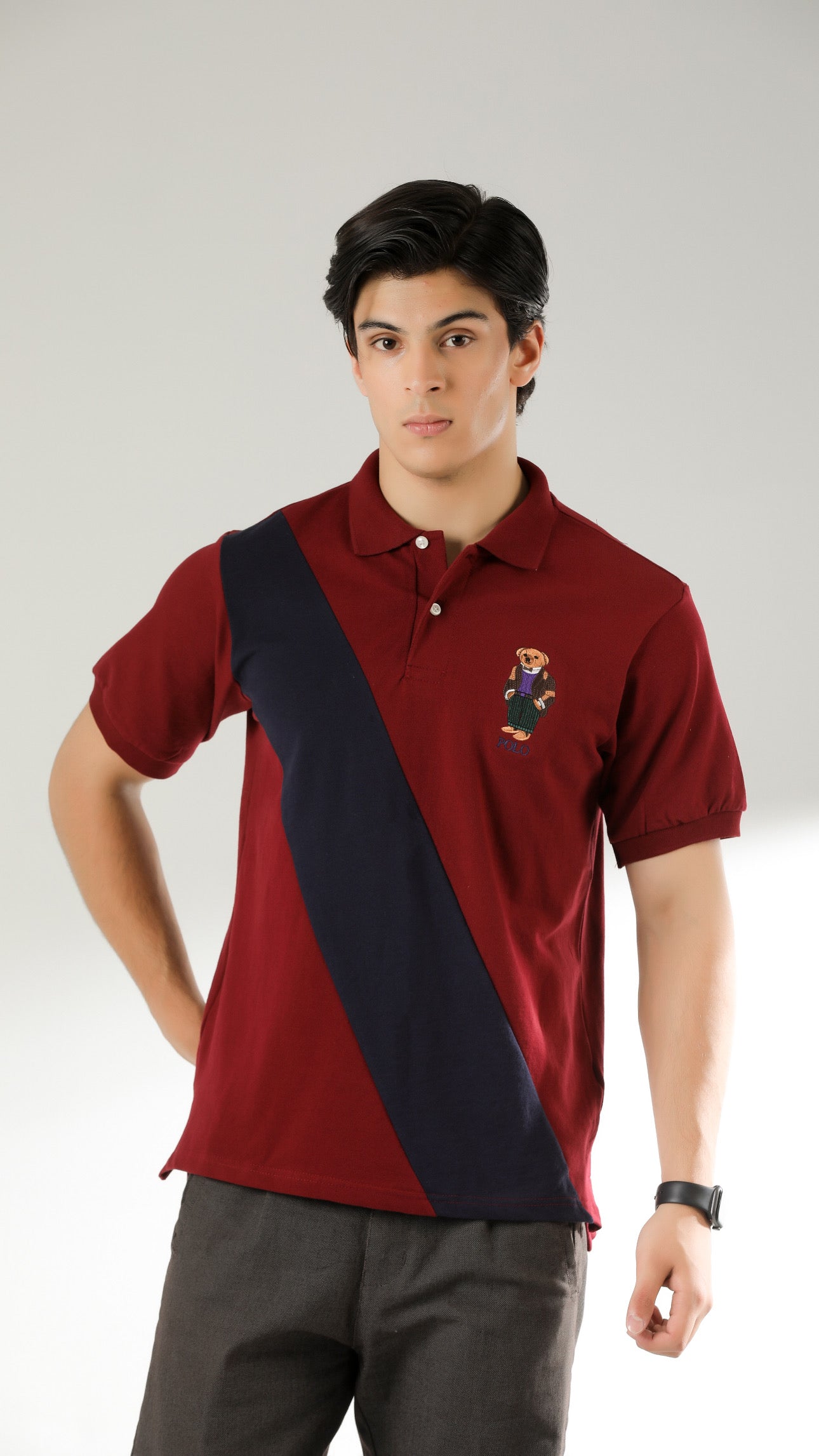 RL Bear Premium Polo / Mehroon