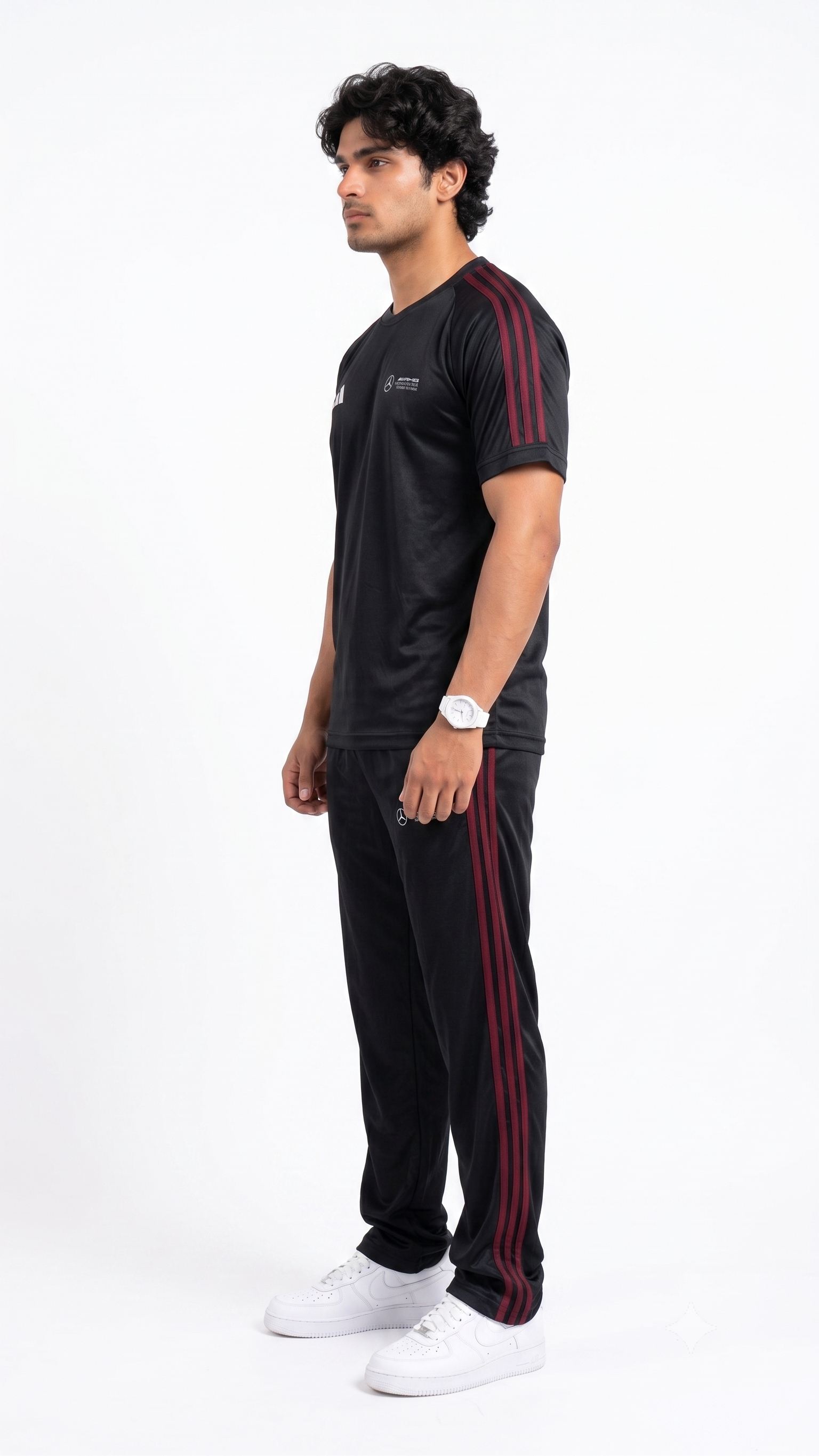 Adi AMG Black Mehroon S26 Tracksuit-Summer
