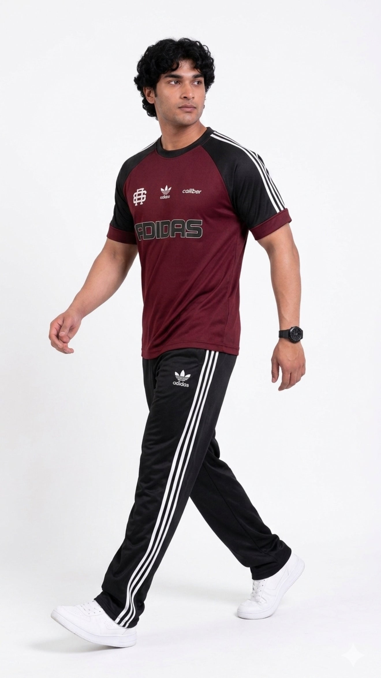 Adi Mehroon Black S26 Tracksuit-Summer