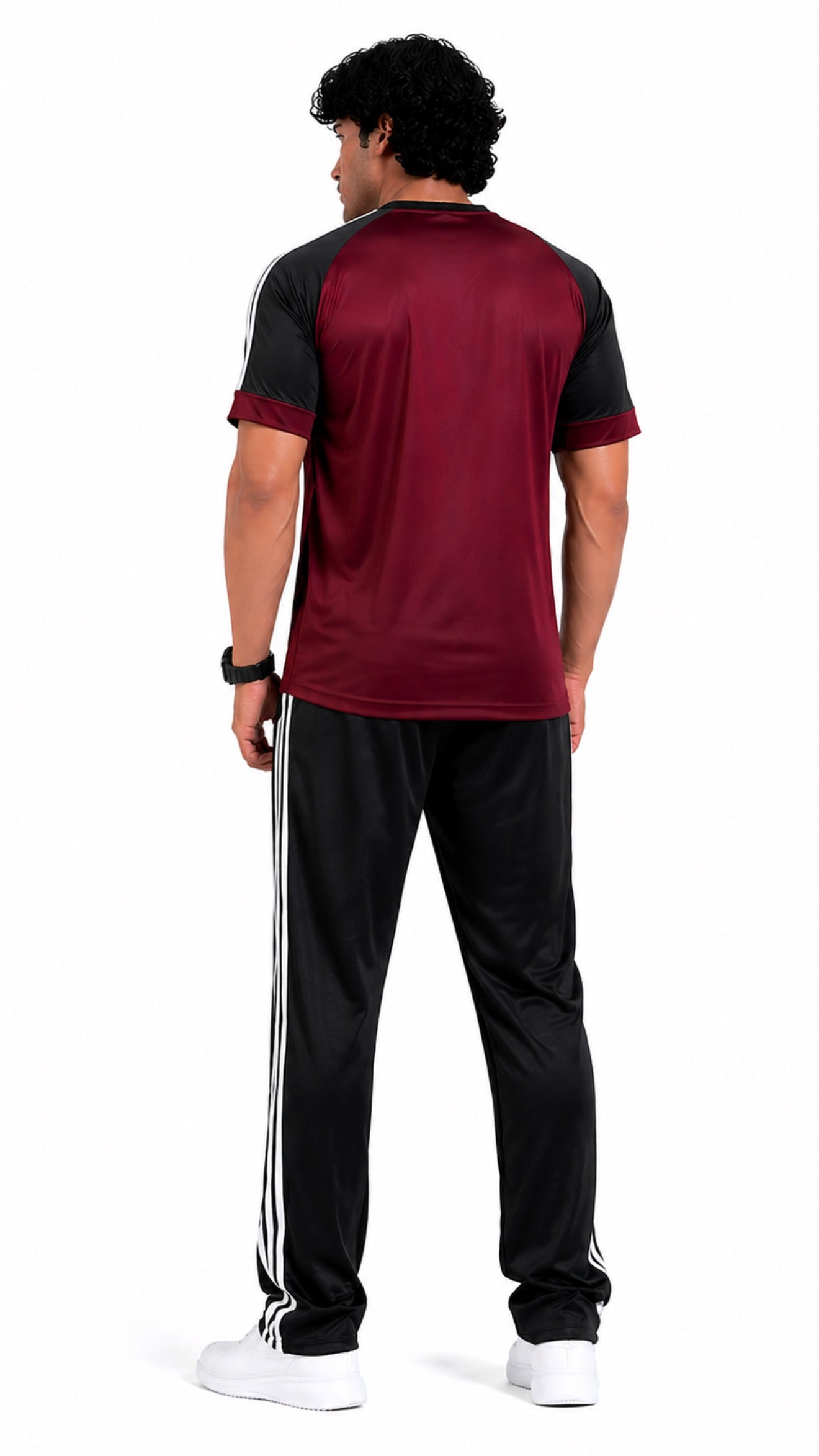 Adi Mehroon Black S26 Tracksuit-Summer
