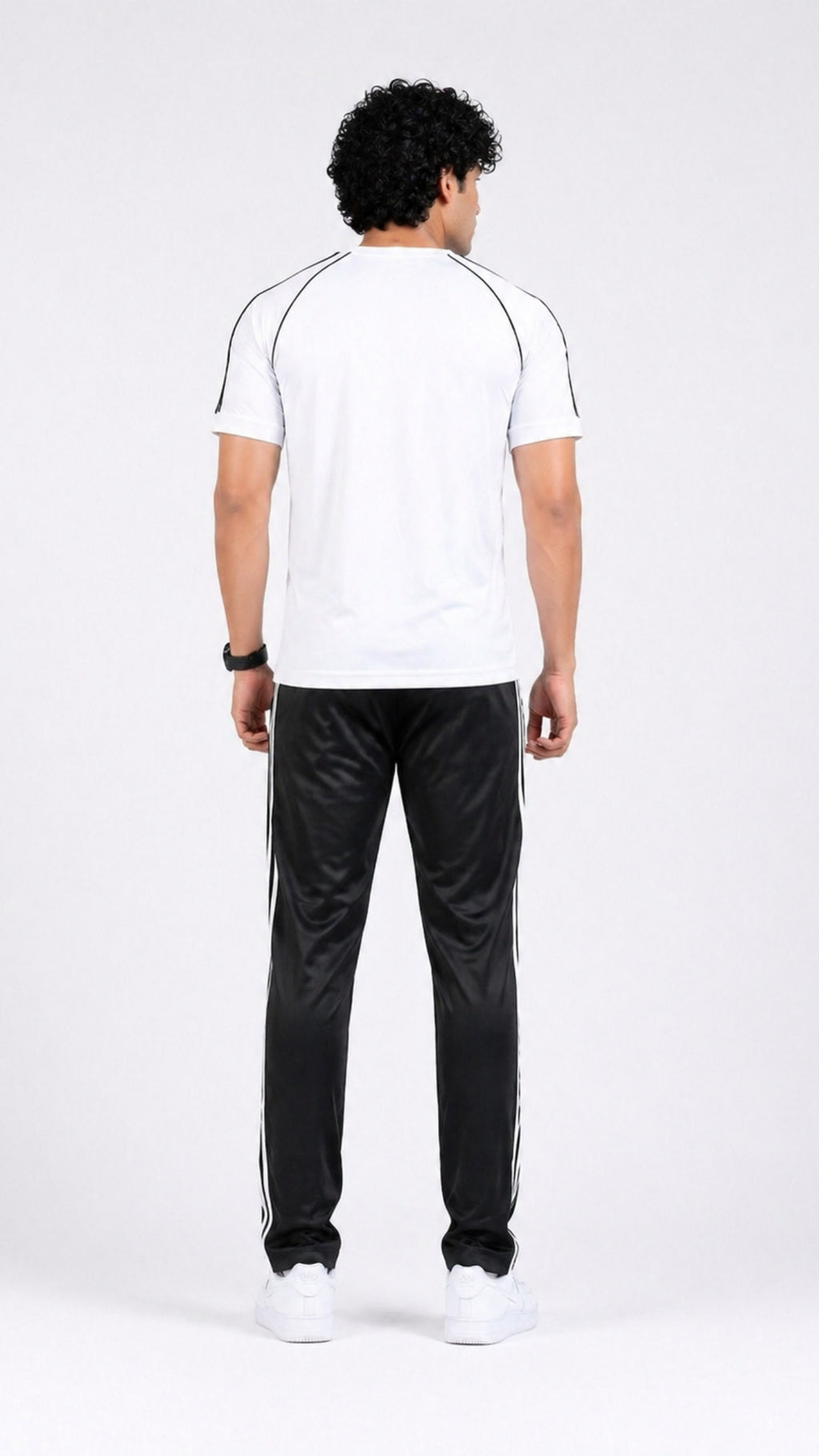 Adi White Black Fearless S26 Tracksuit-Summer