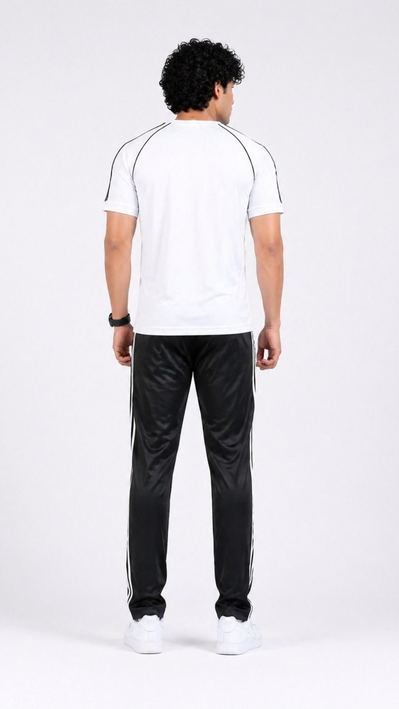 Adi White Black Fearless S26 Tracksuit-Summer