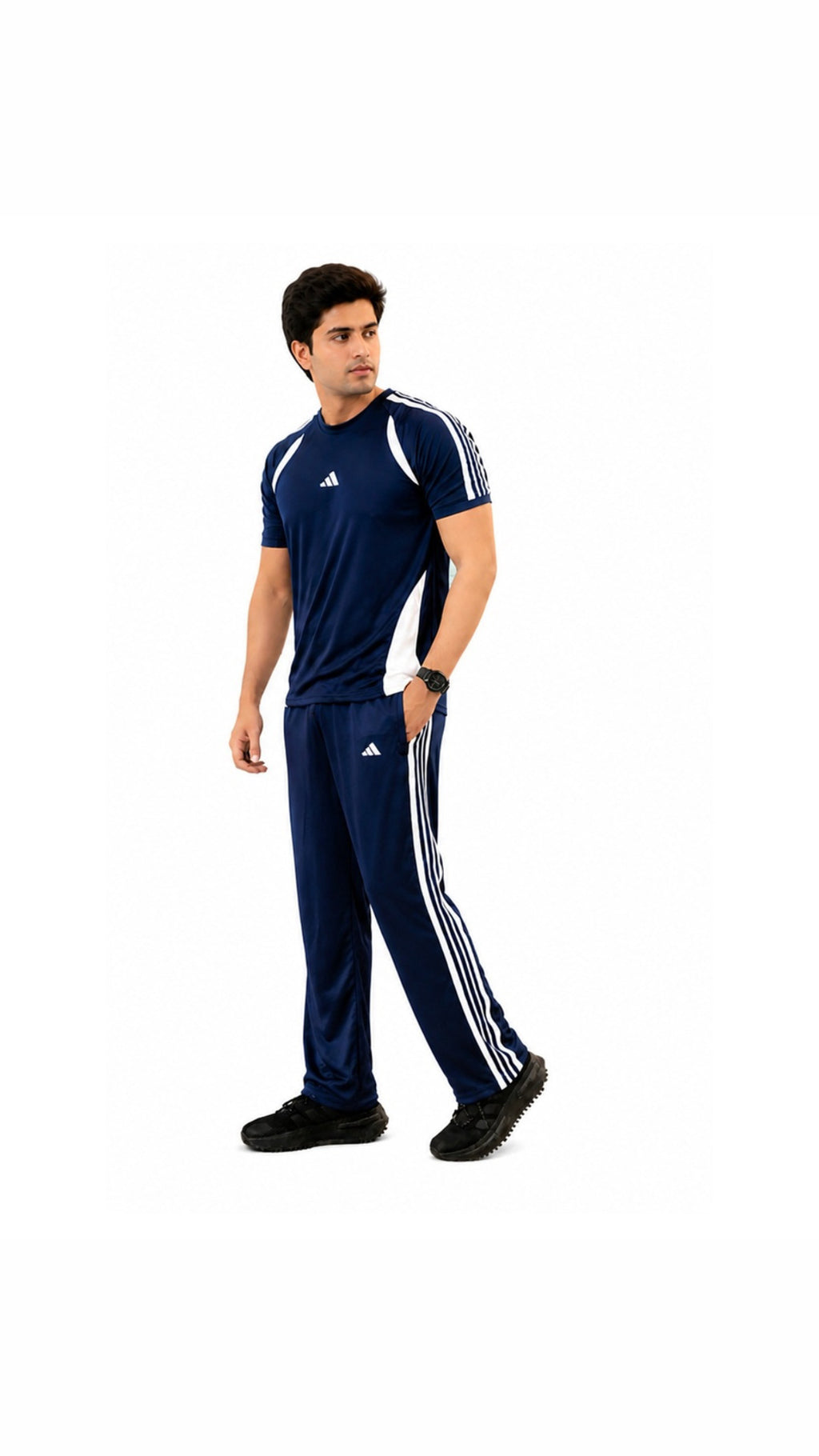 Adi Navy White S26 Tracksuit-Summer