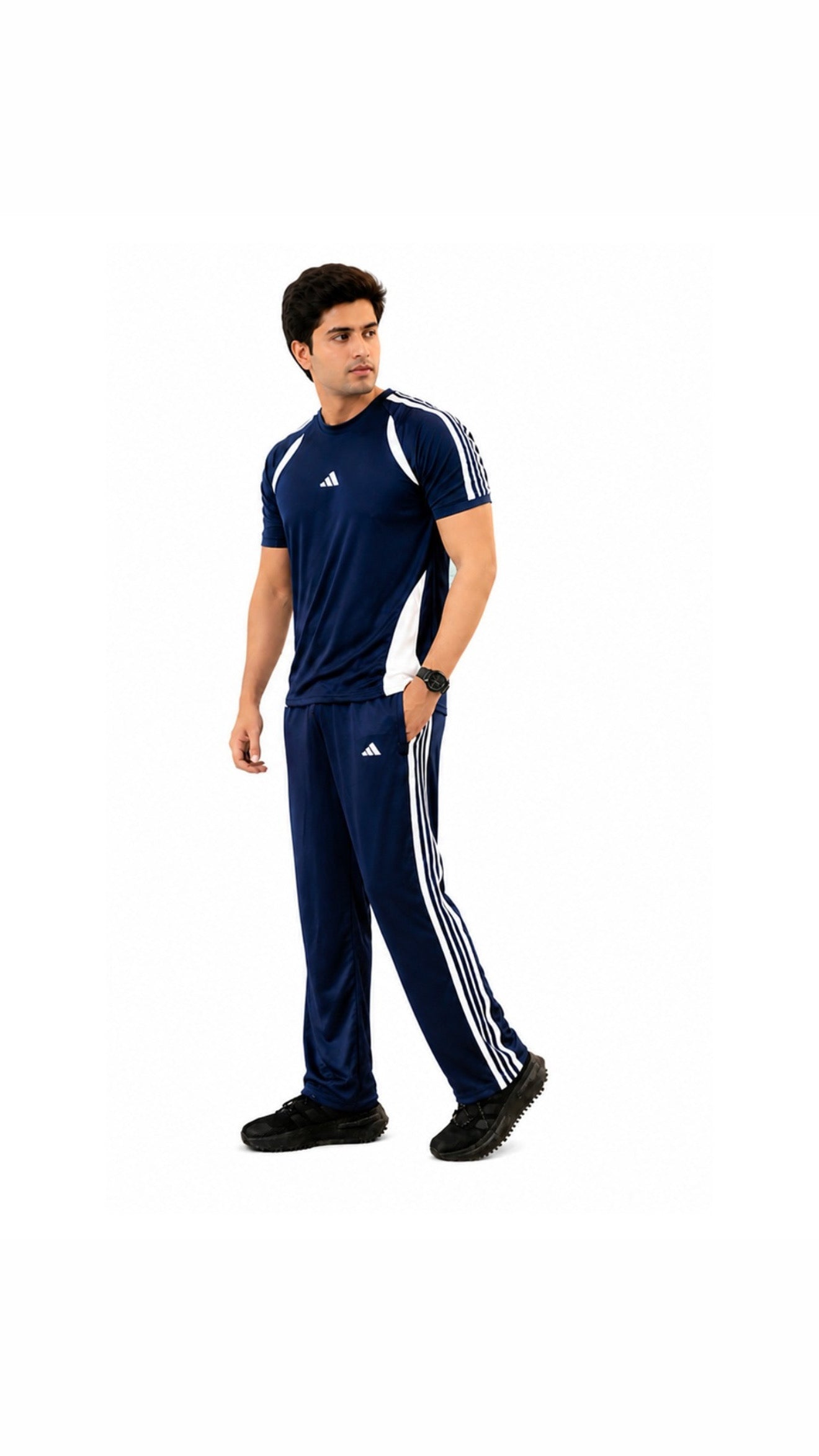 Adi Navy White S26 Tracksuit-Summer