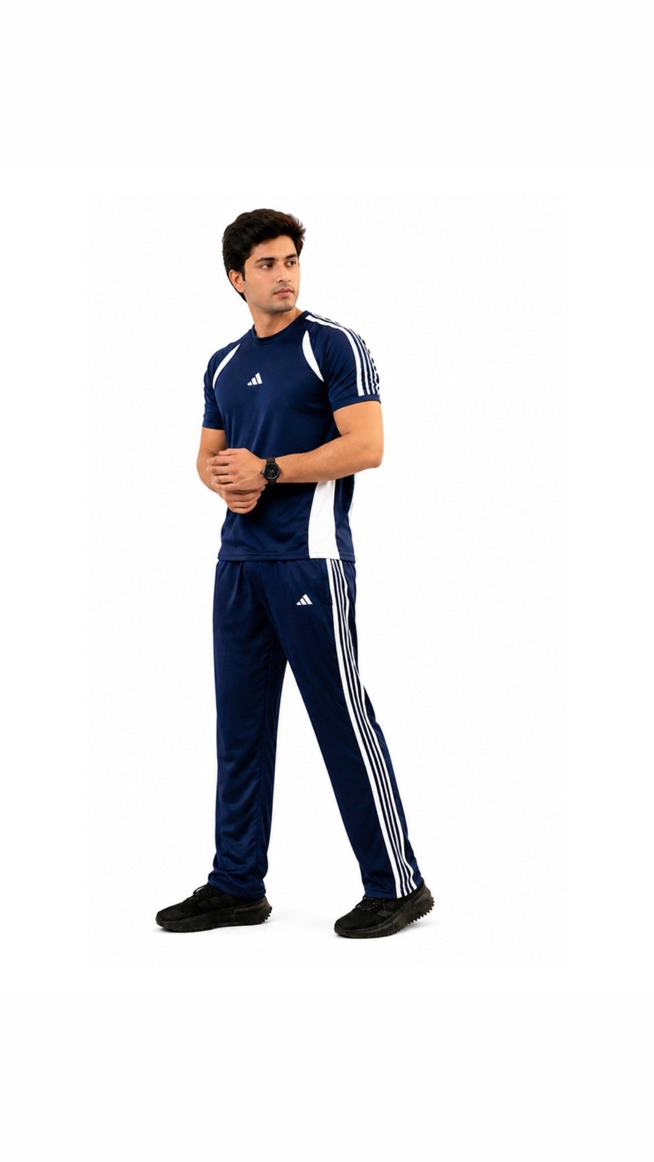 Adi Navy White S26 Tracksuit-Summer