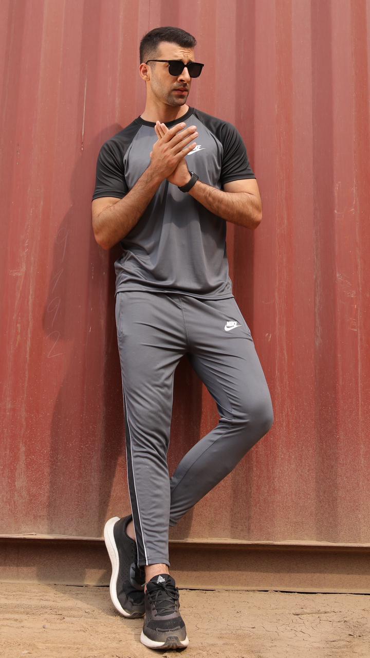 Nik Grey Black Tracksuit - Summer