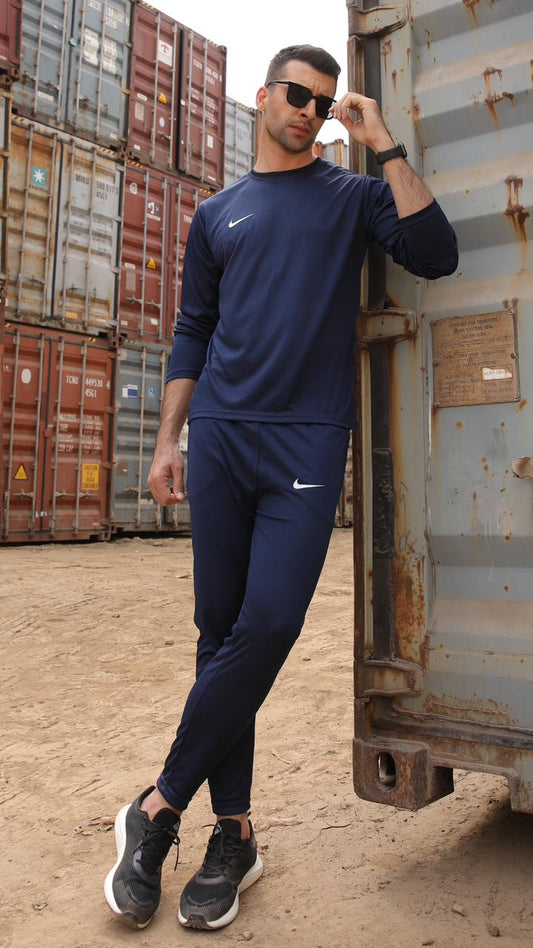 Nik Exclusive Navy - Full Sleeves Tracksuit - Summer