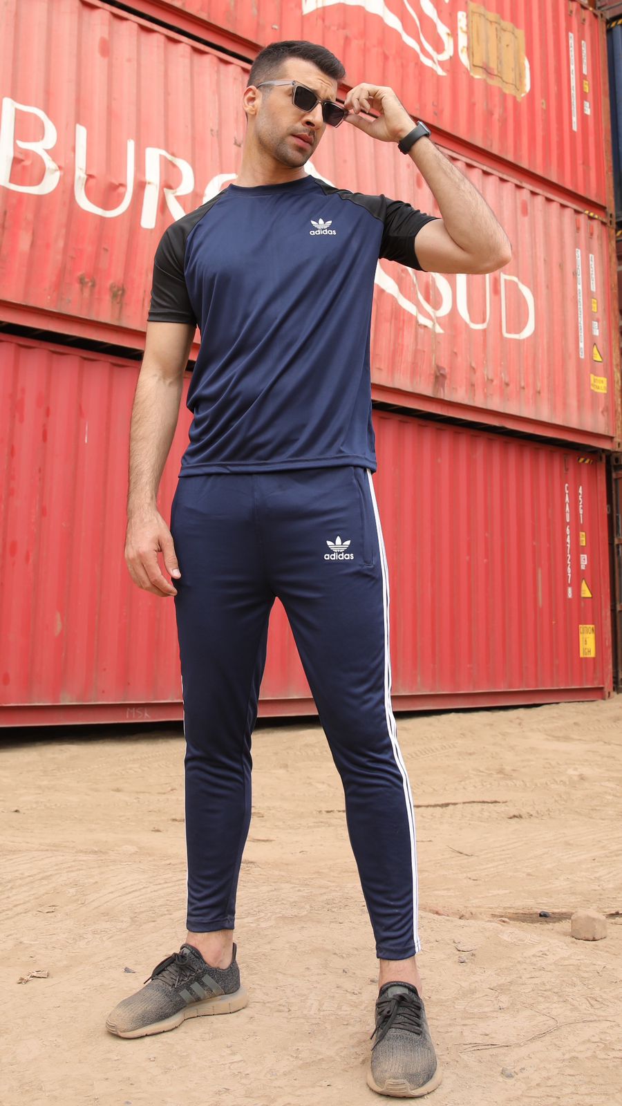 Adi Navy HF Tracksuit - Summer