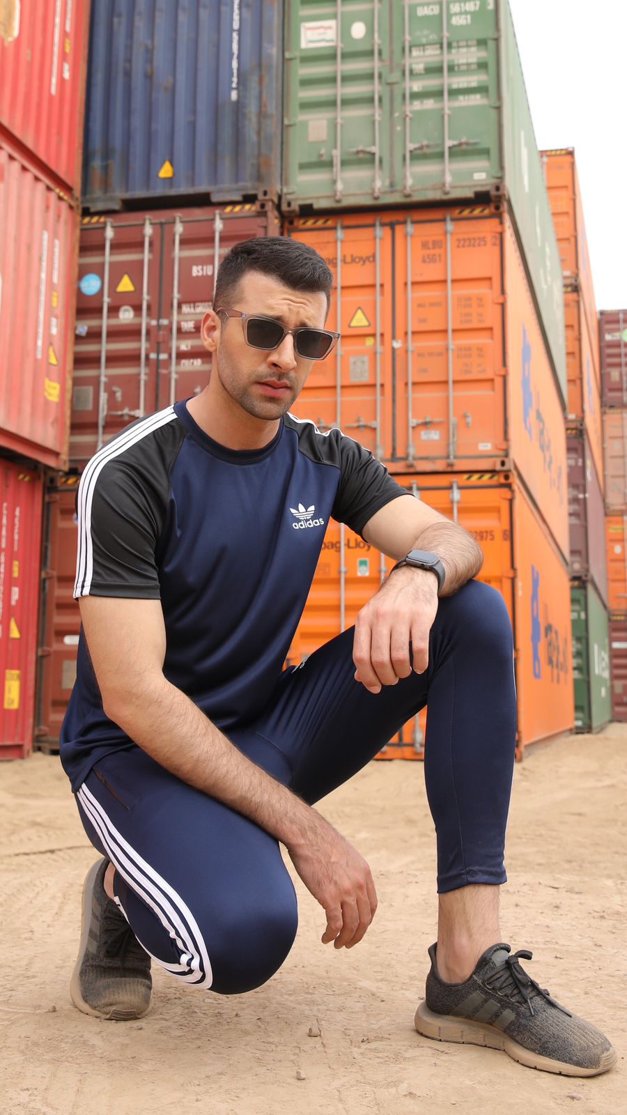 Adi Navy HF Tracksuit - Summer