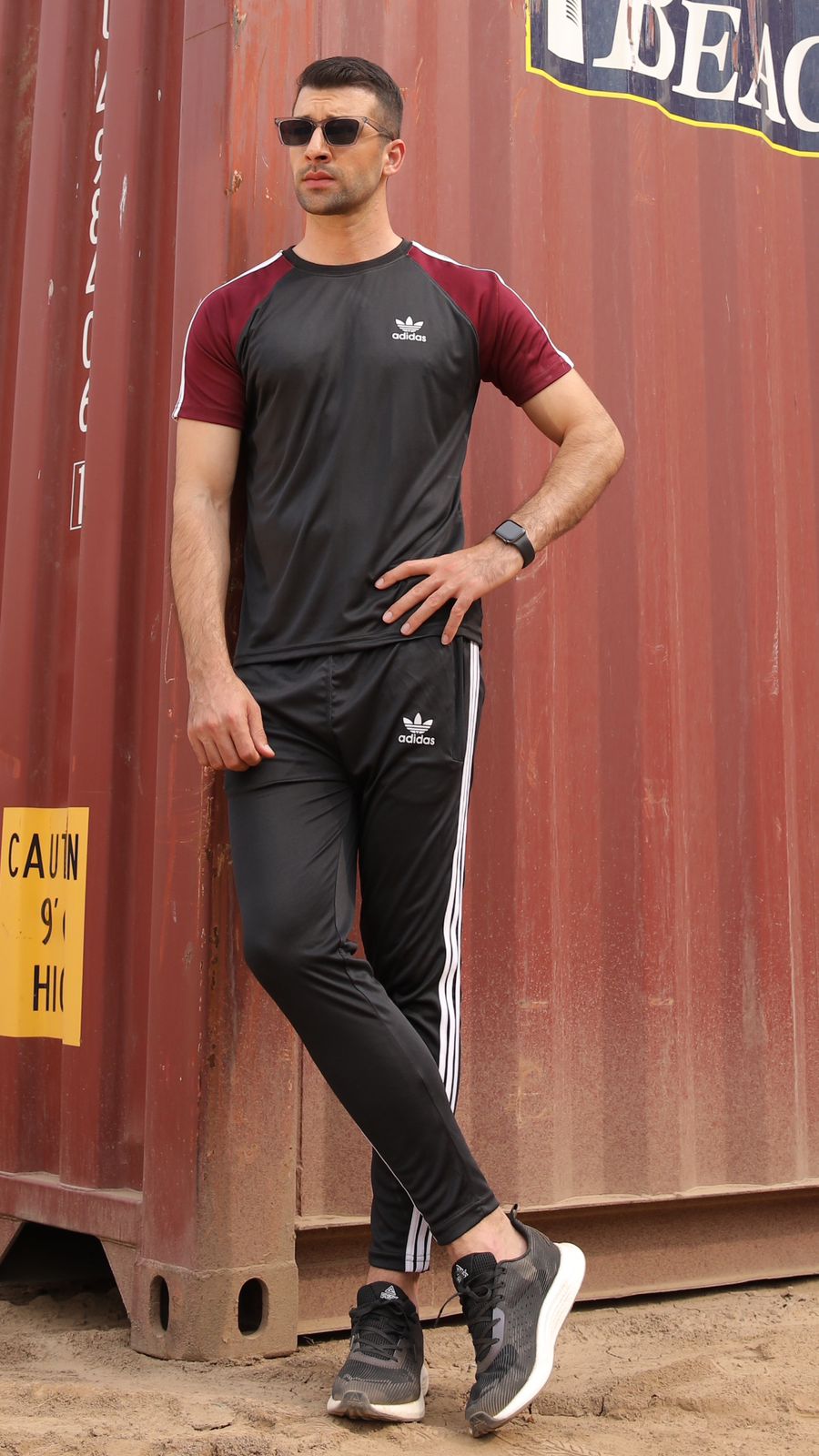 Adi Mehroon Tracksuit - Summer