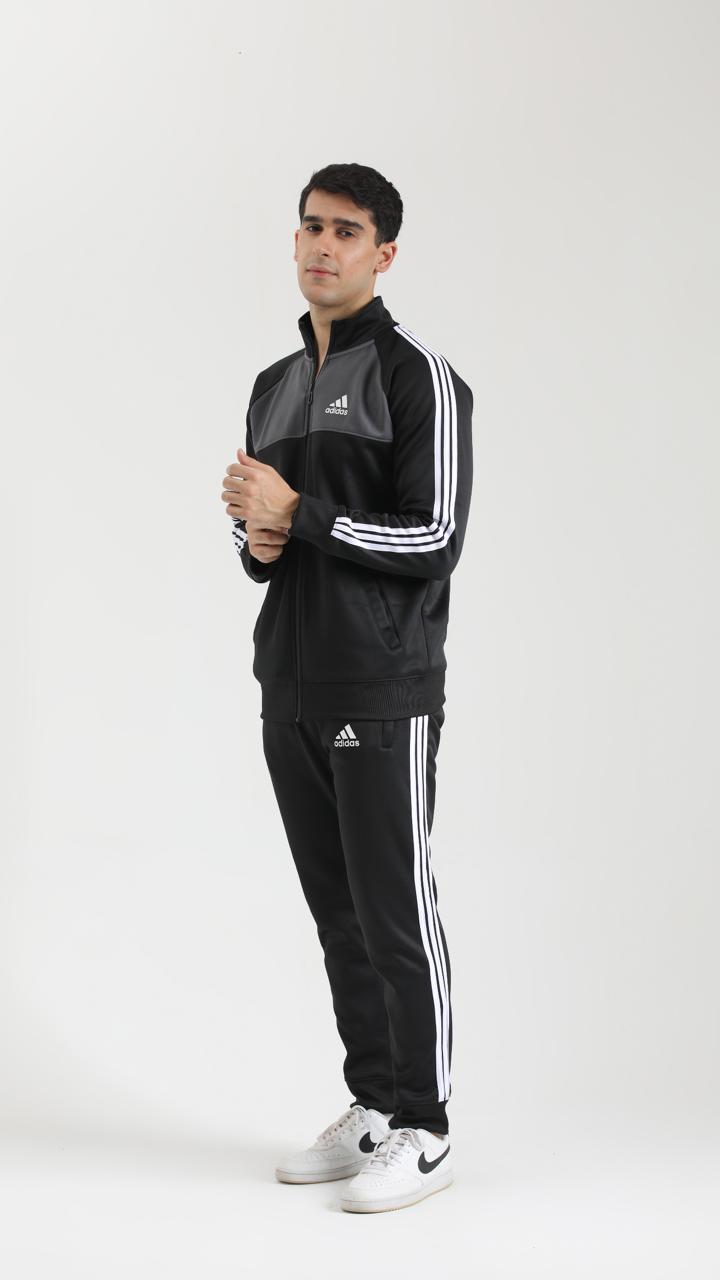 Adi Imported Tracksuit - Black Grey