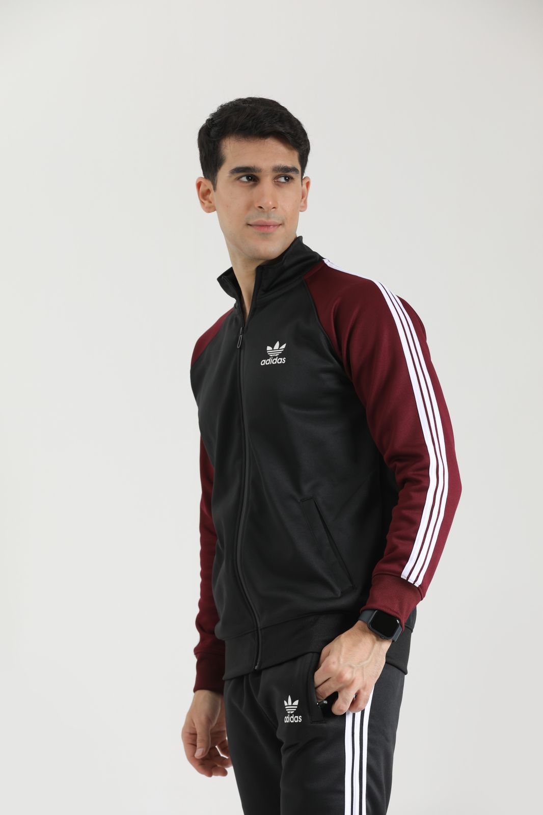 Adi Imported Tracksuit - Mehroon