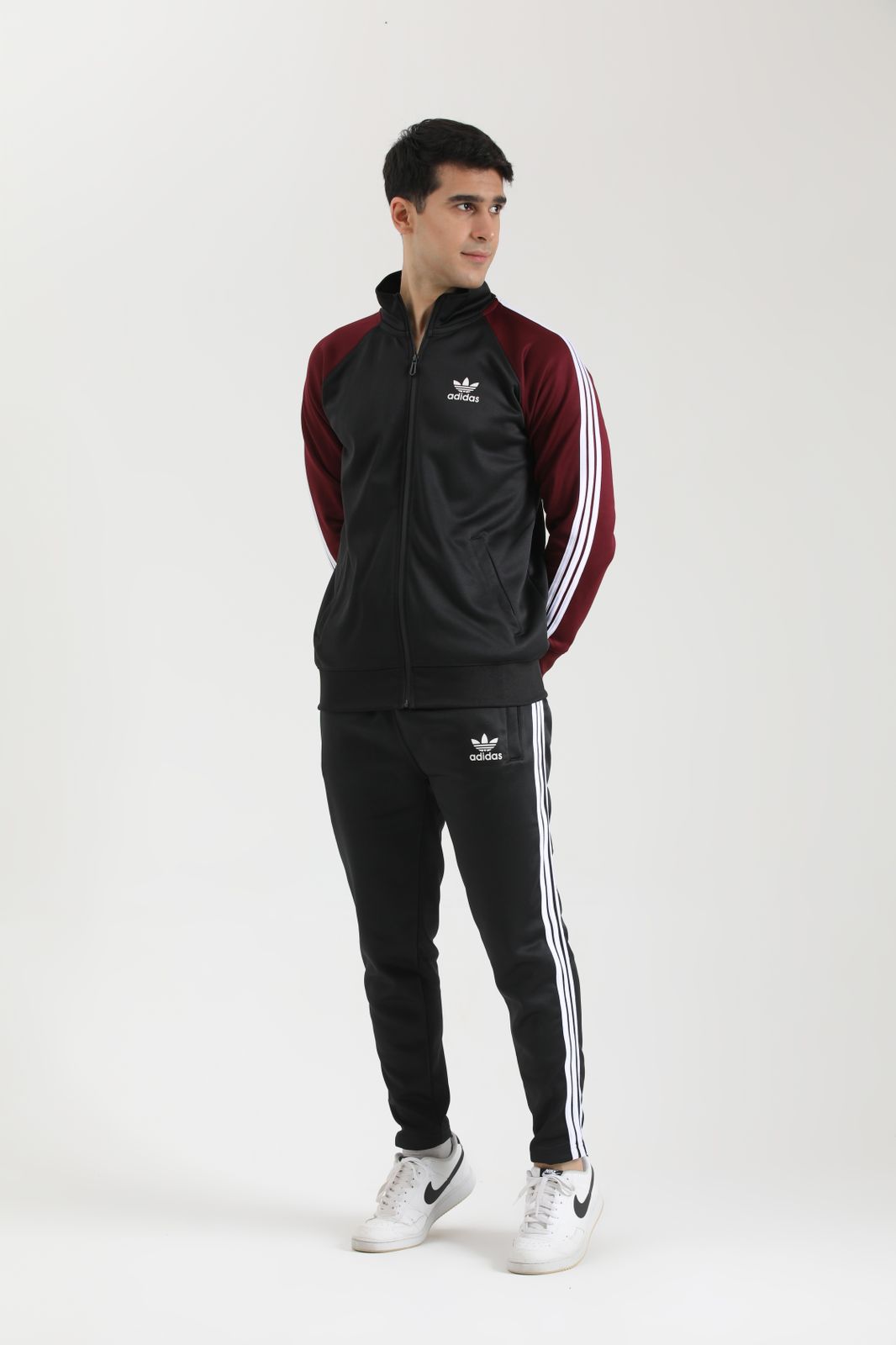 Adi Imported Tracksuit - Mehroon