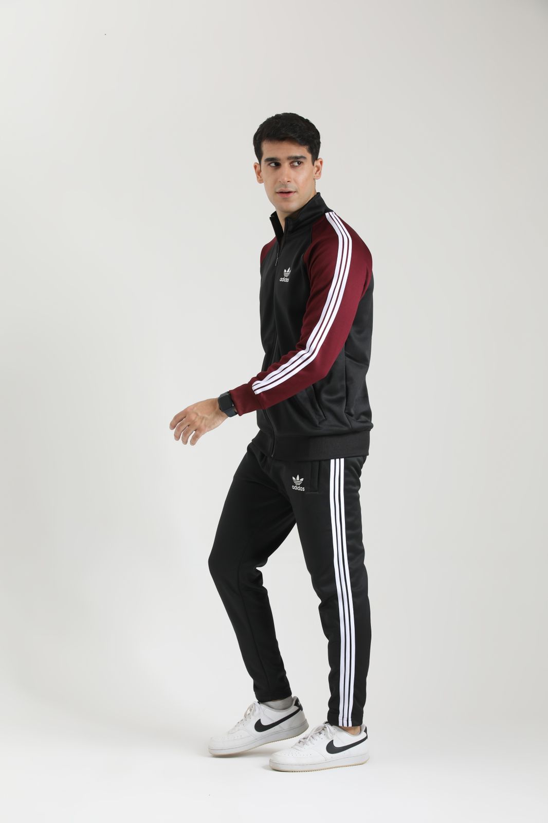 Adi Imported Tracksuit - Mehroon