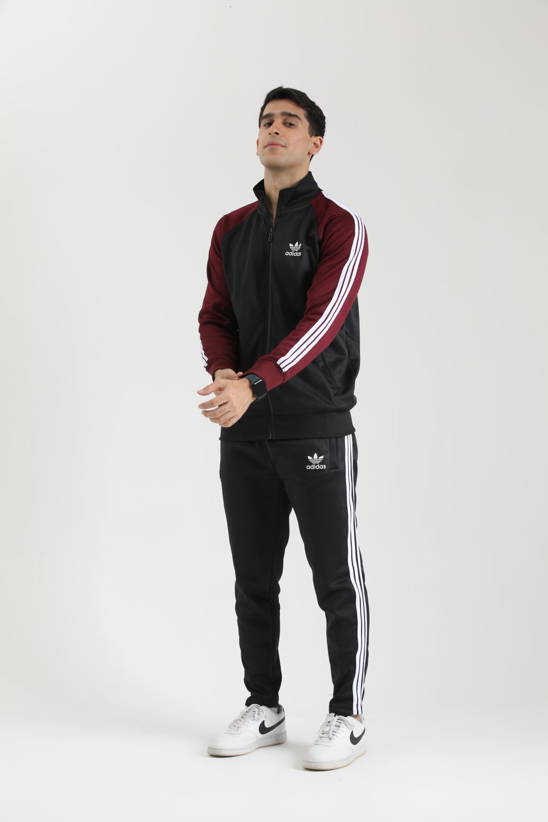 Adi Imported Tracksuit - Mehroon