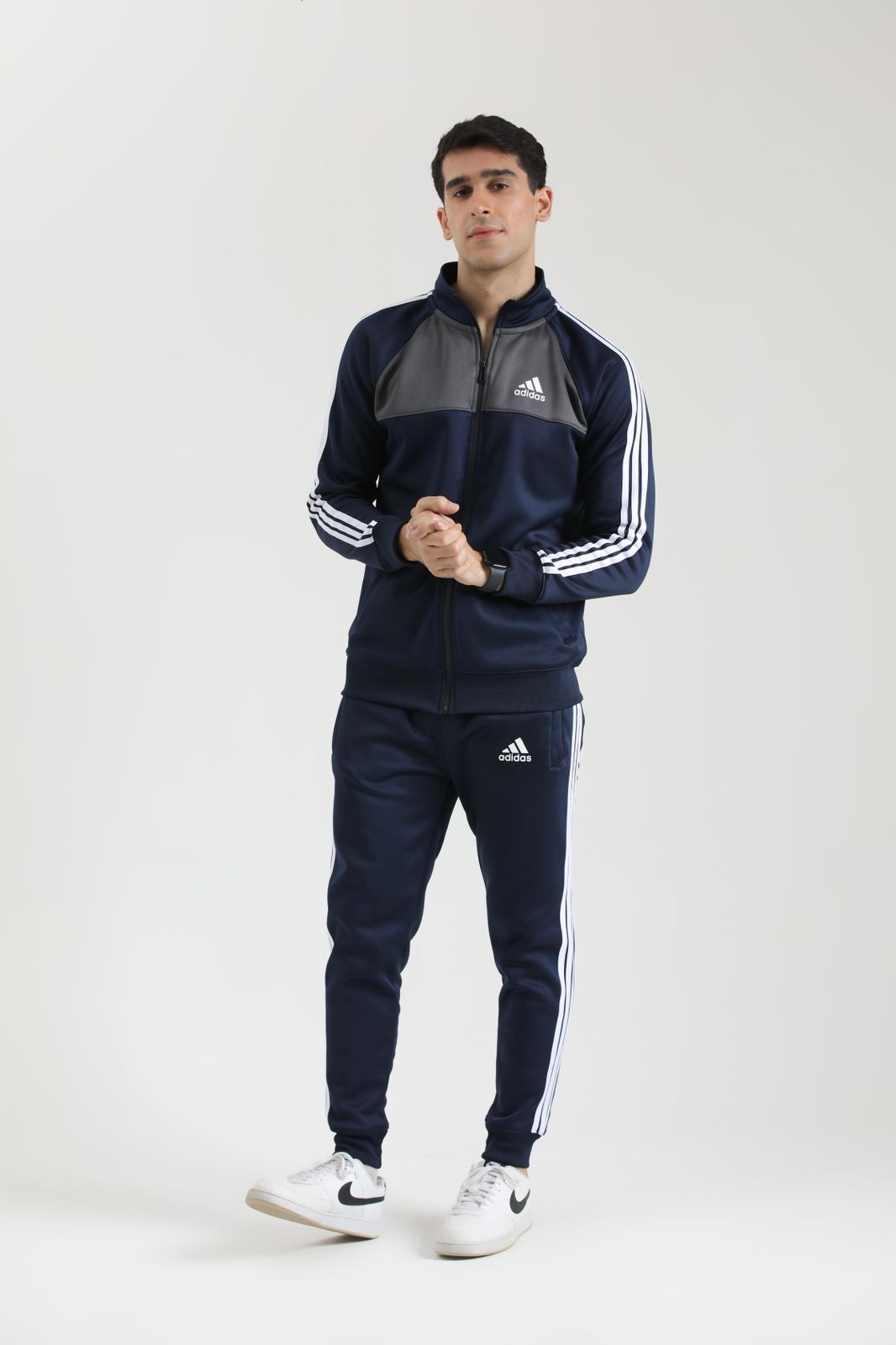 Adi Imported Tracksuit - Navy Grey