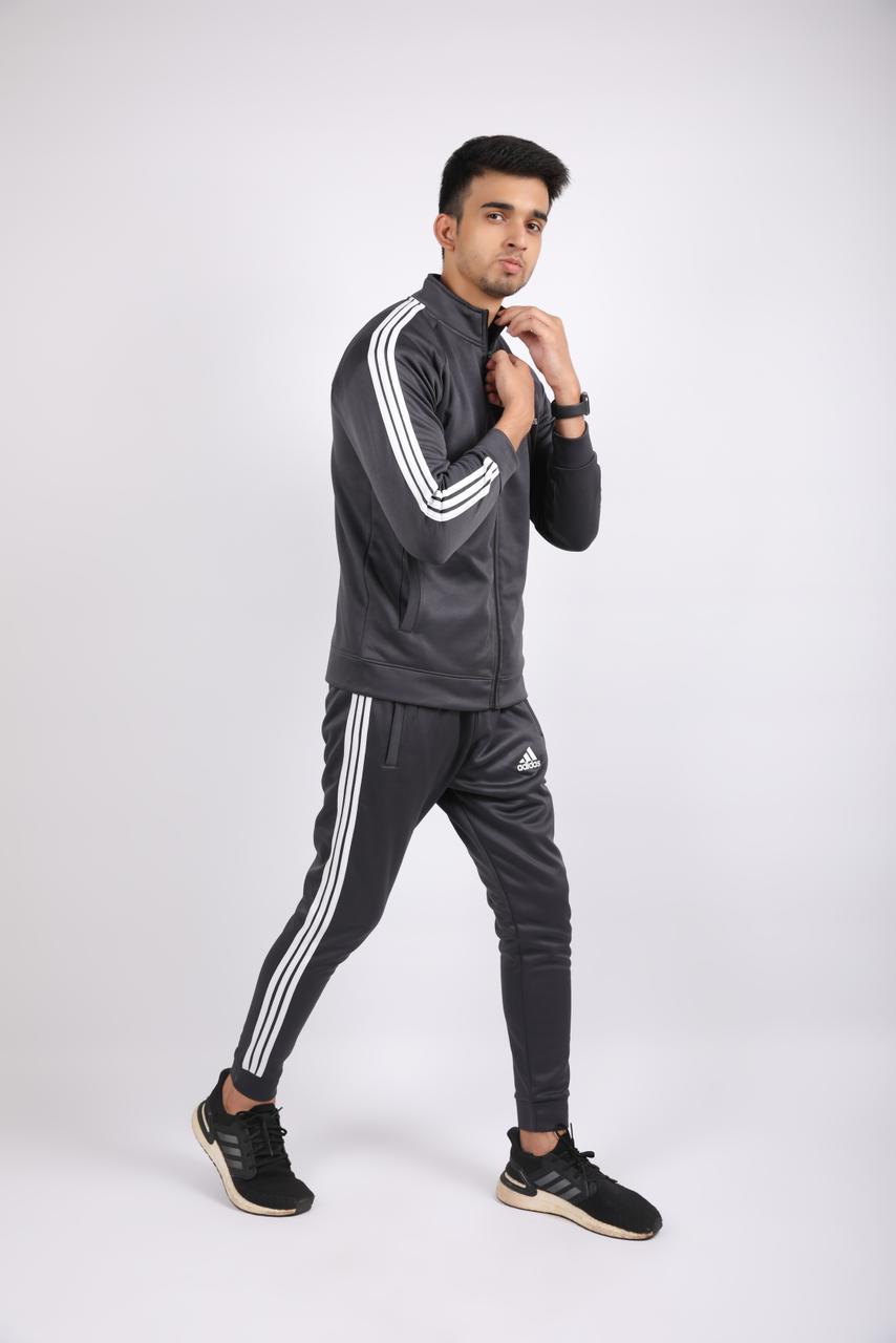 Adi Premium Tracksuit - Grey
