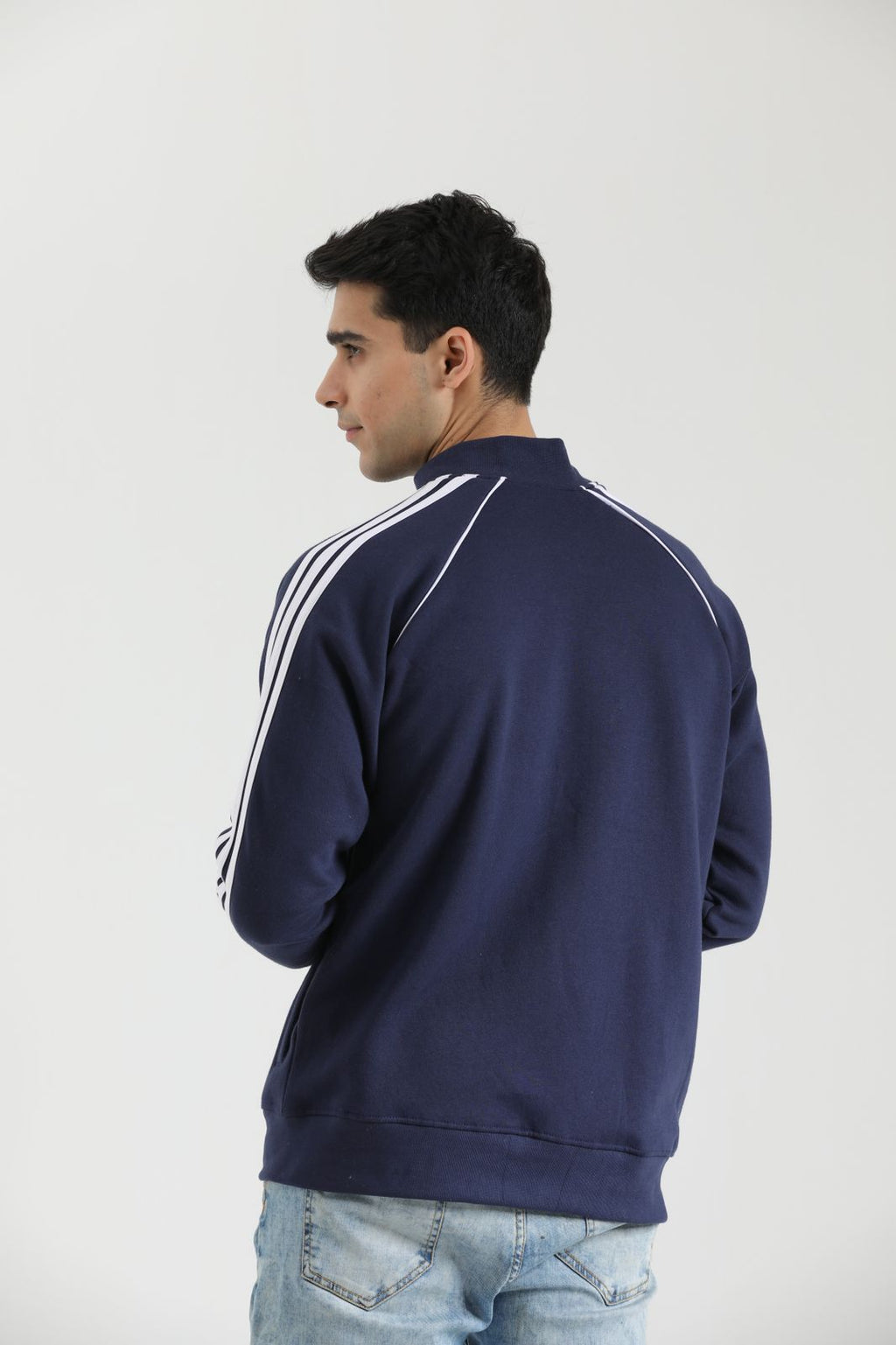 Adi Cotton Fleece Jacket - Navy N