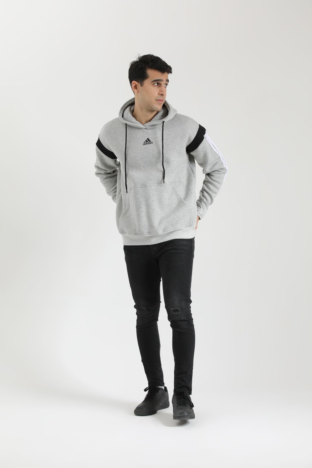 Adi Exclusive Triliner Hoodie - Grey