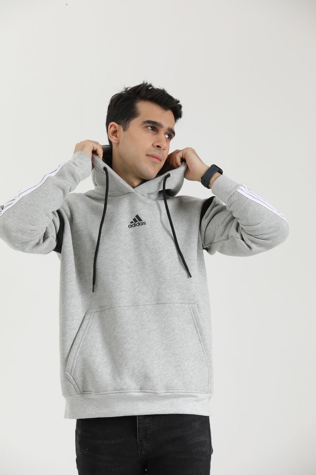Adi Exclusive Triliner Hoodie - Grey