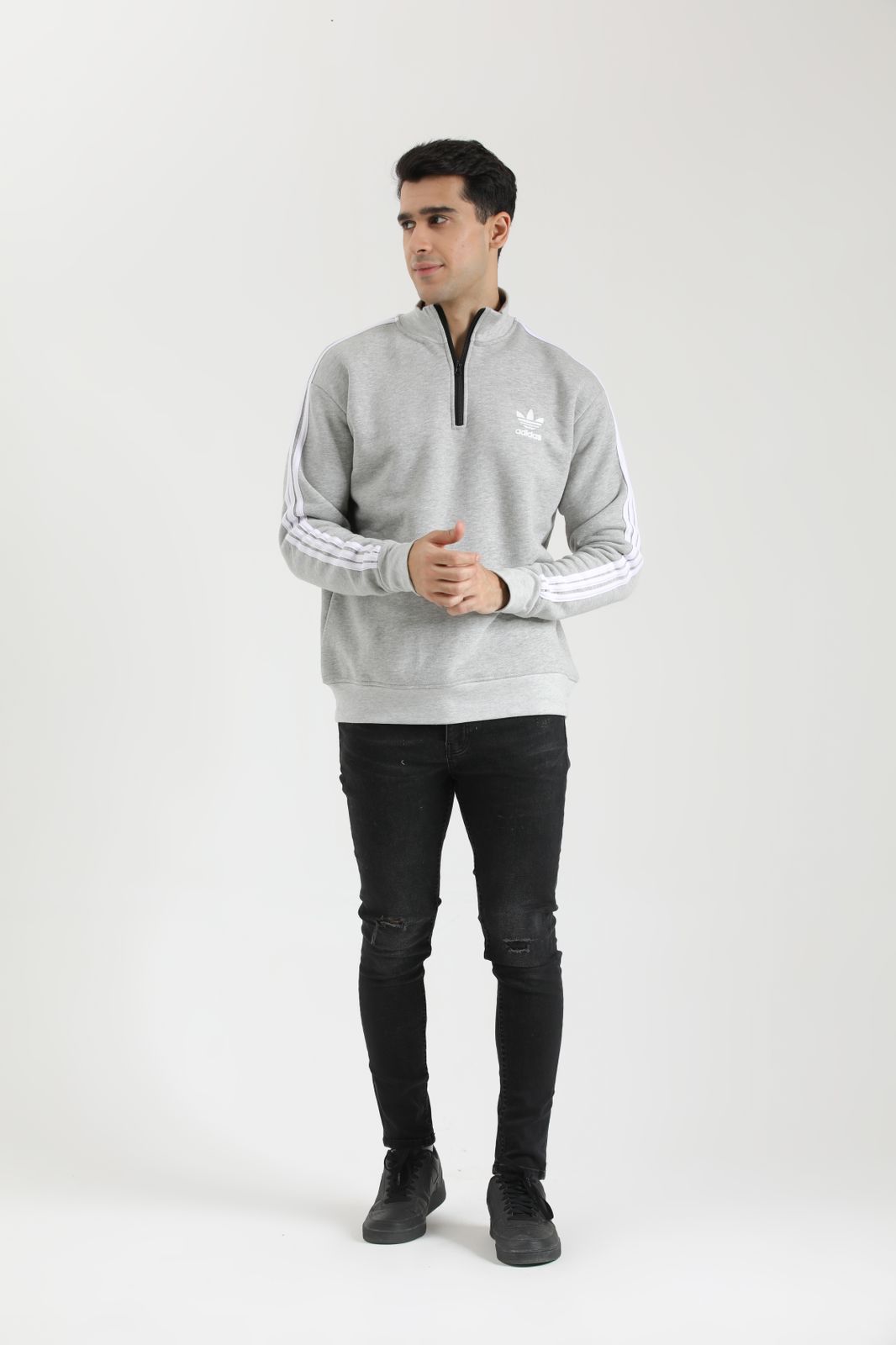 Adi Exclusive Funnel Neck - Grey