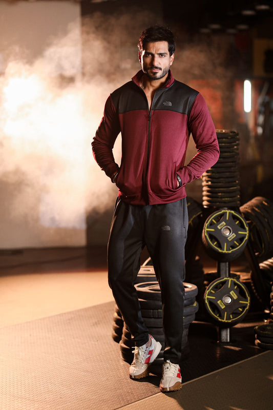 NF Premium Tracksuit-Mehroon